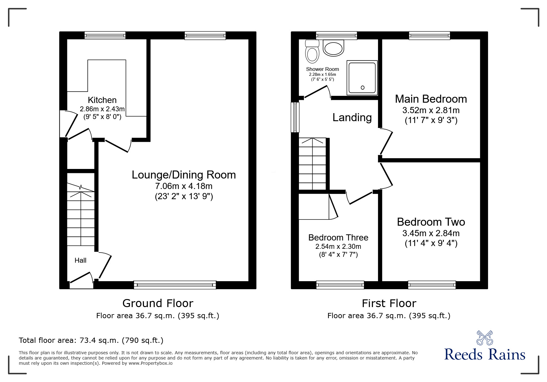 Floorplan of 3 bedroom Semi Detached House to rent, Stanwood Drive, Sheffield, South Yorkshire, S6