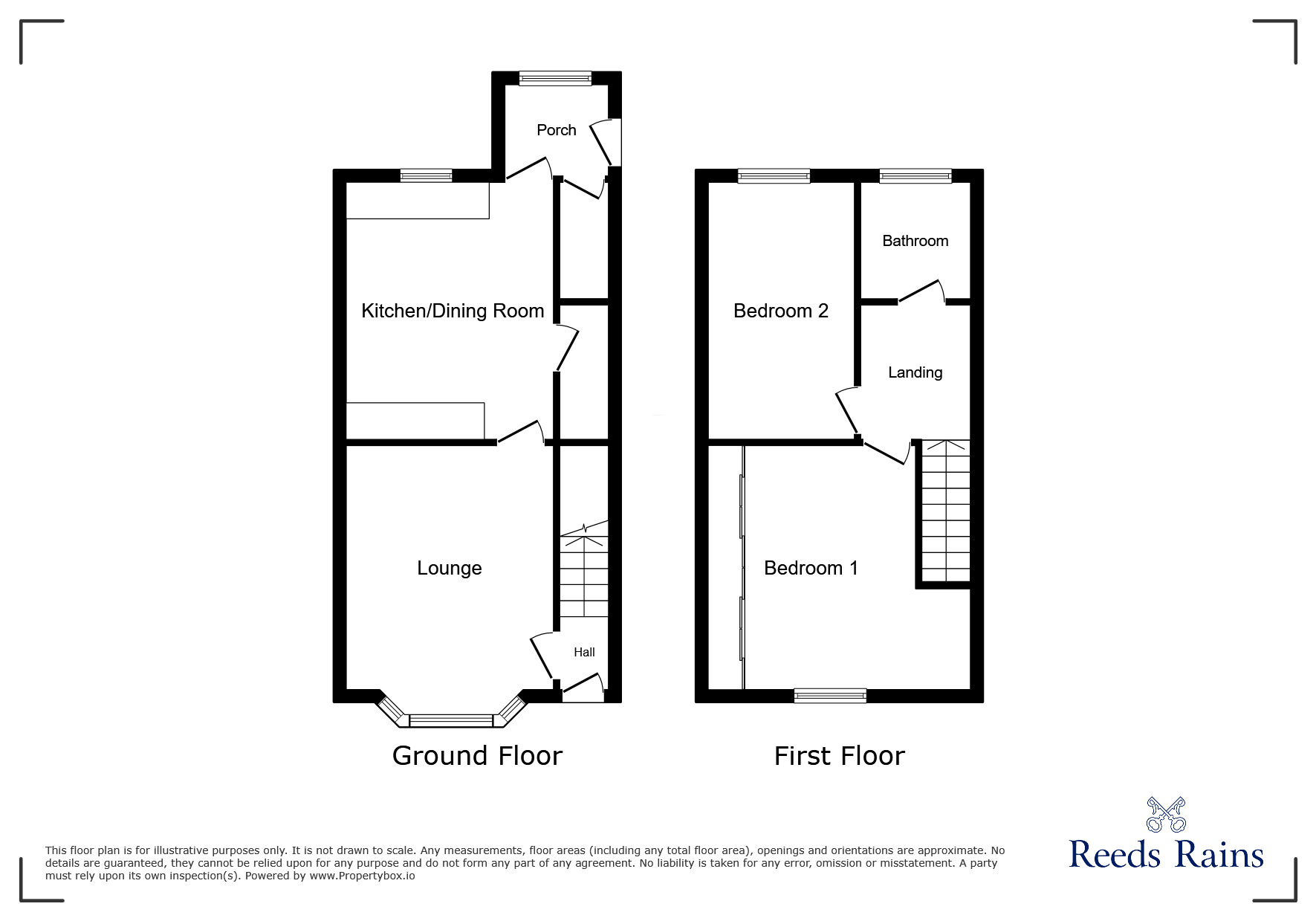 Floorplan of 2 bedroom Semi Detached House to rent, Oldfield Avenue, Stannington, South Yorkshire, S6