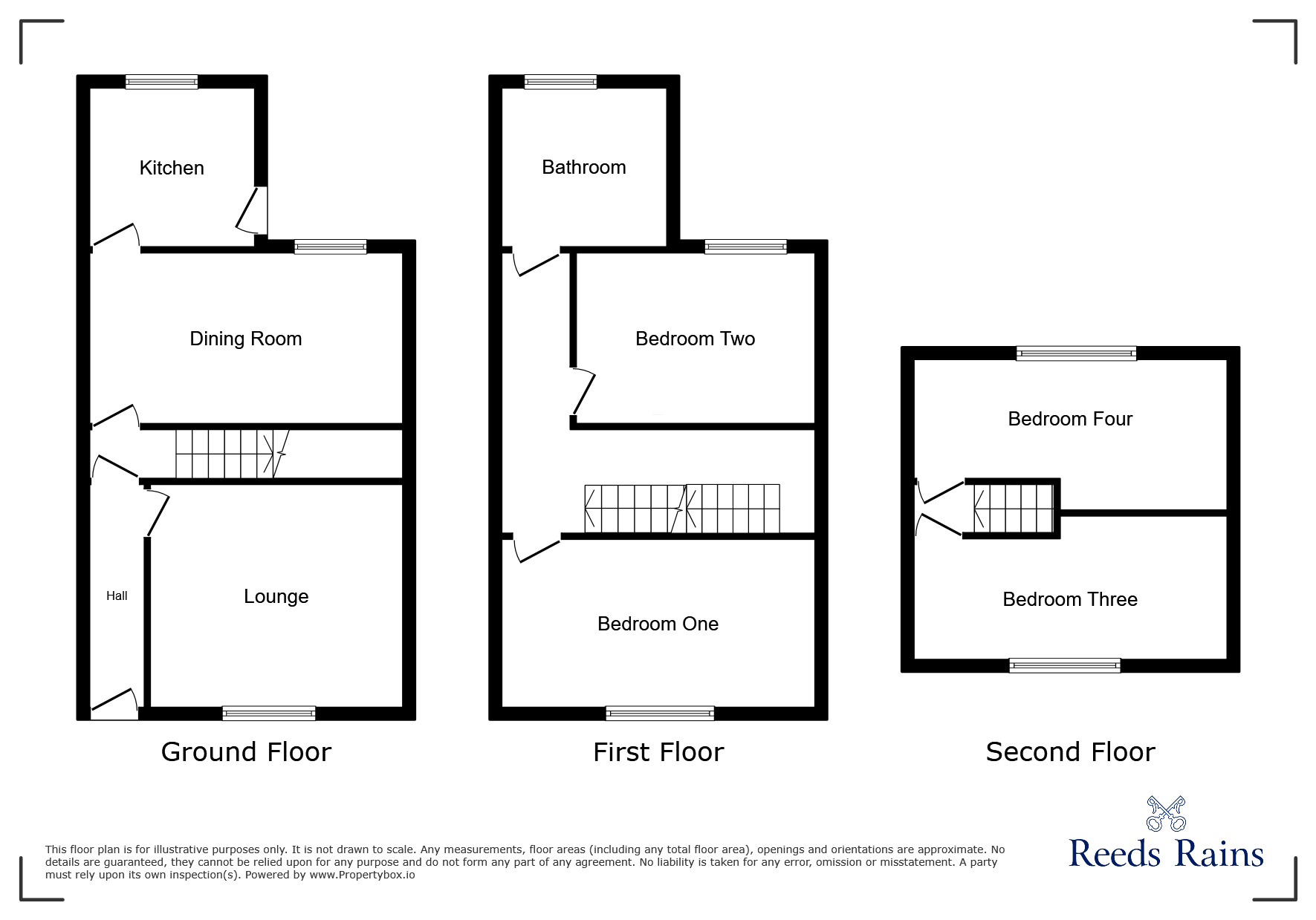 Floorplan of 4 bedroom Mid Terrace House for sale, Bradfield Road, Sheffield, South Yorkshire, S6