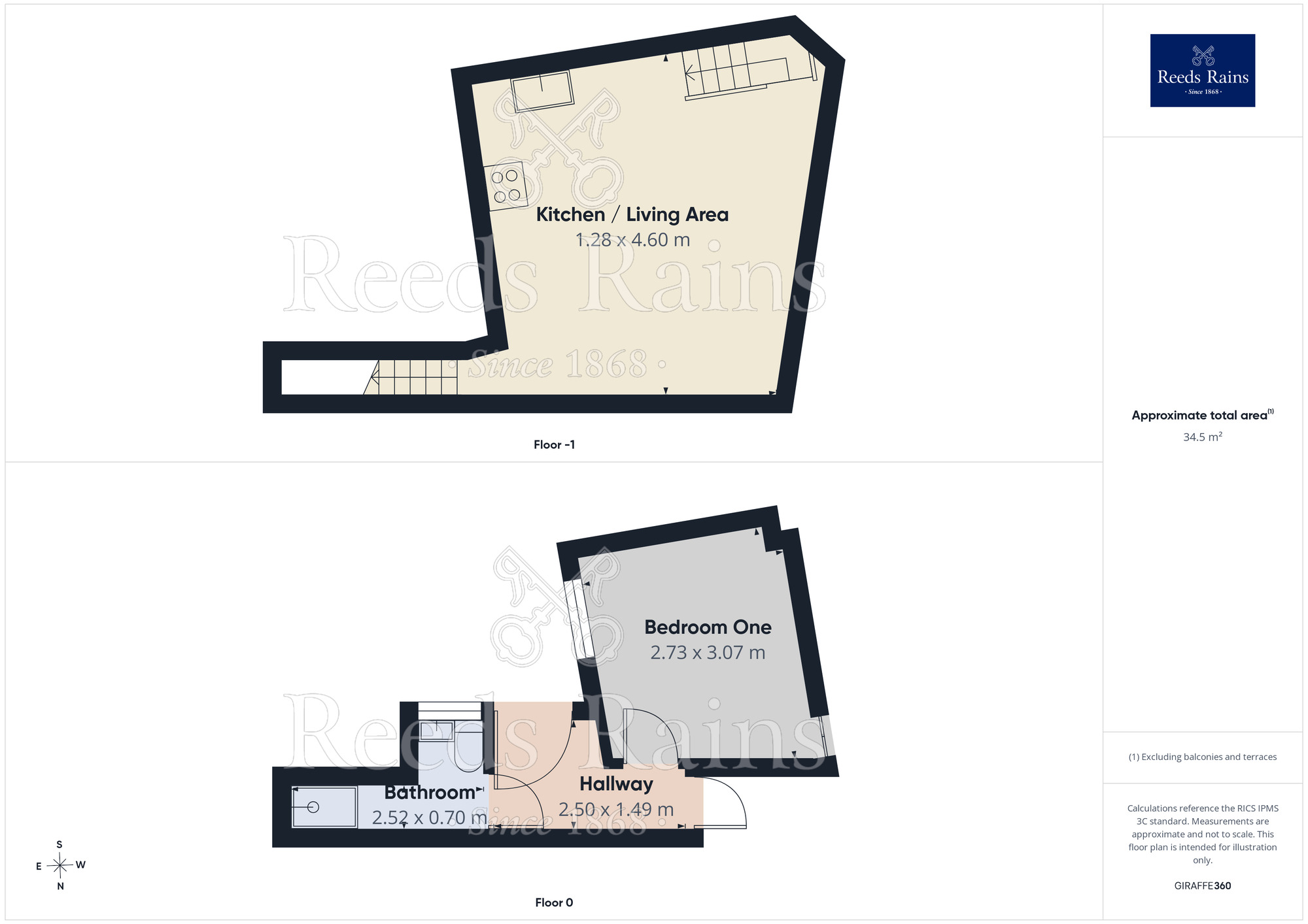 Floorplan of 1 bedroom Flat to rent, Bickerton Road, Sheffield, South Yorkshire, S6