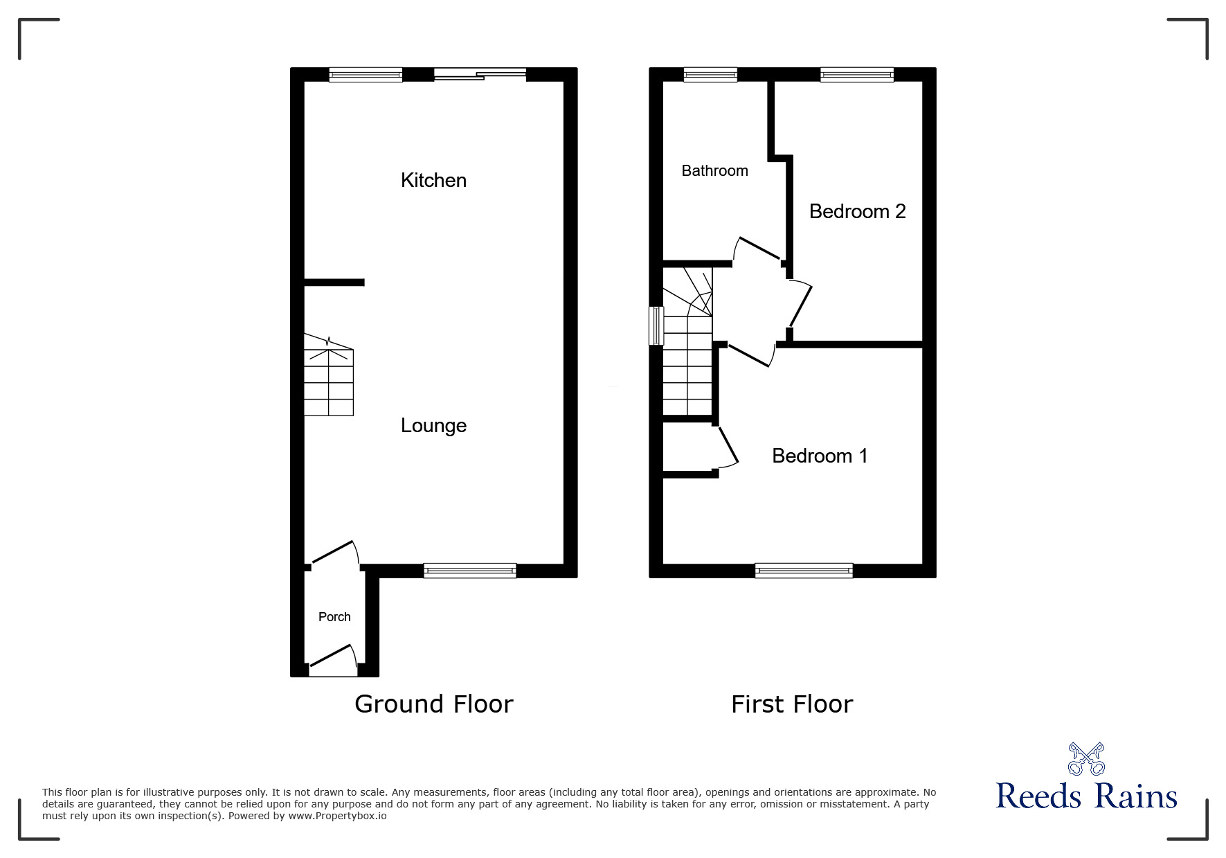 Floorplan of 2 bedroom End Terrace House to rent, Windy House Lane, Sheffield, South Yorkshire, S2