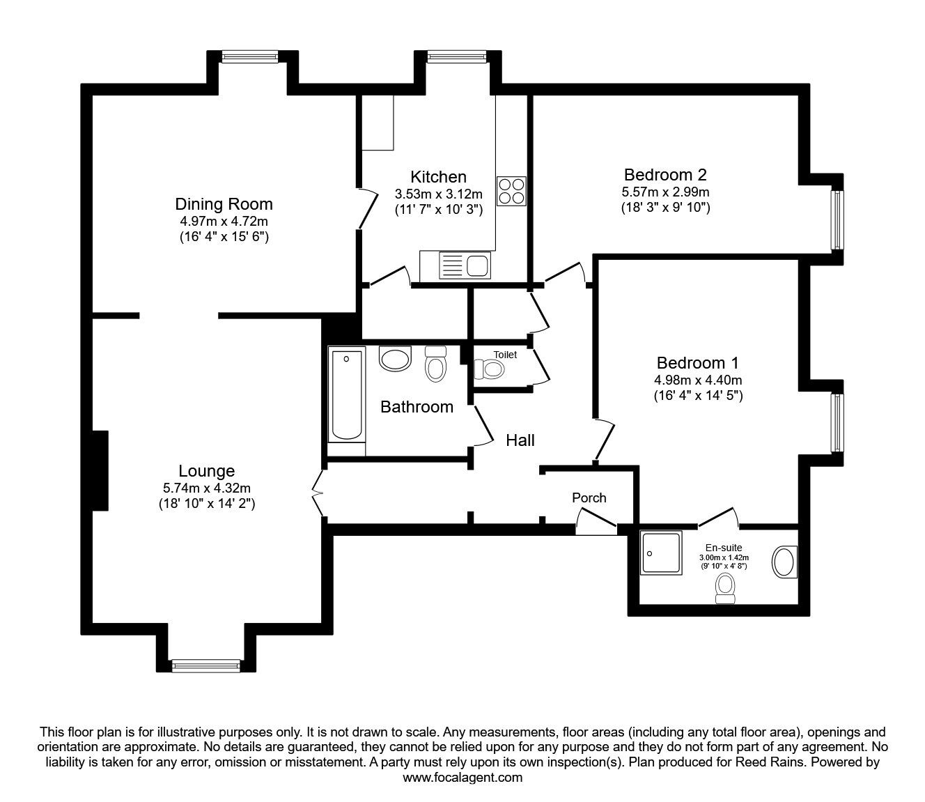 Floorplan of 2 bedroom  House for sale, Queenswood Road, Sheffield, S6