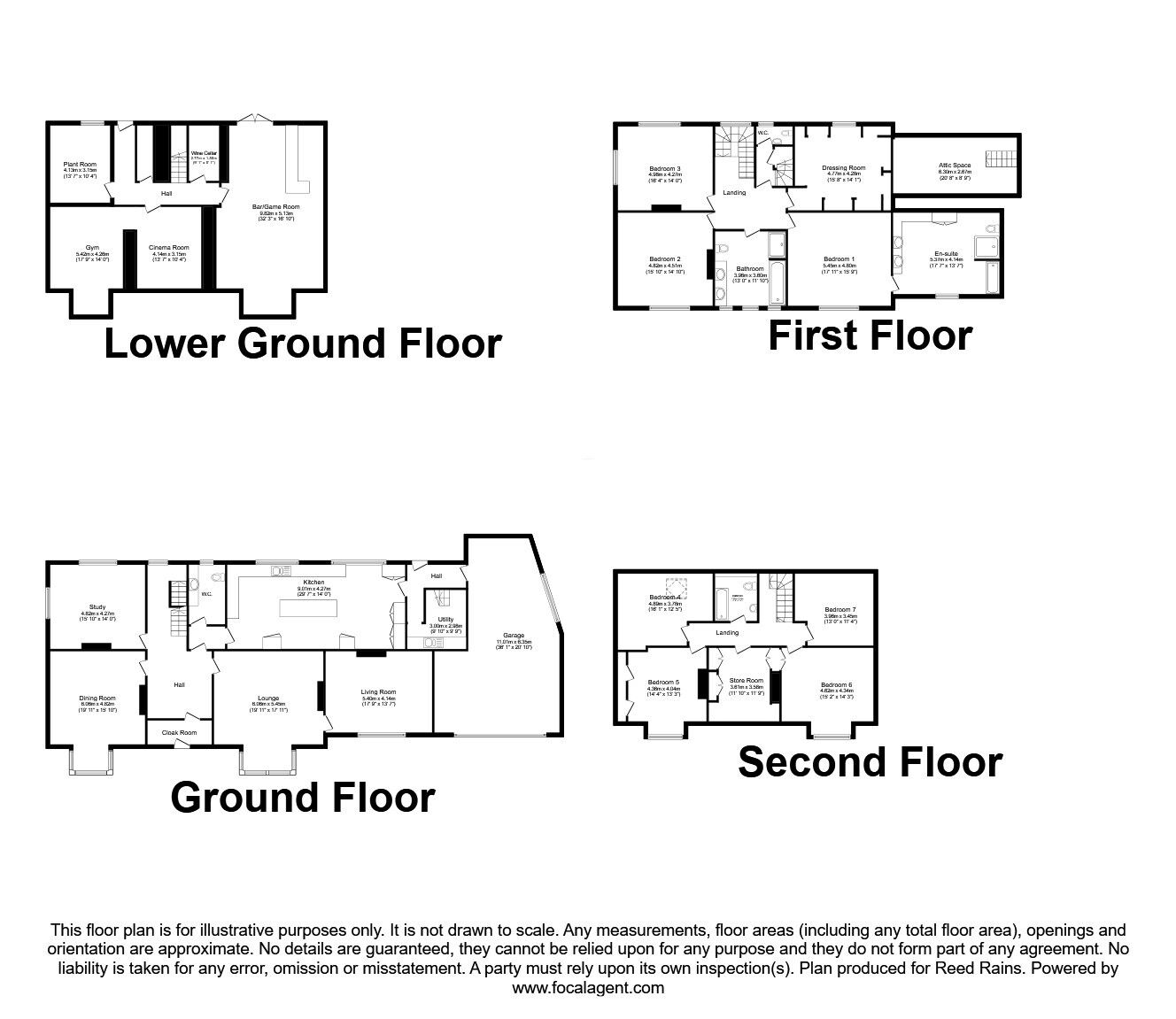 Floorplan of 8 bedroom Detached House for sale, Endcliffe Grove Avenue, Sheffield, South Yorkshire, S10
