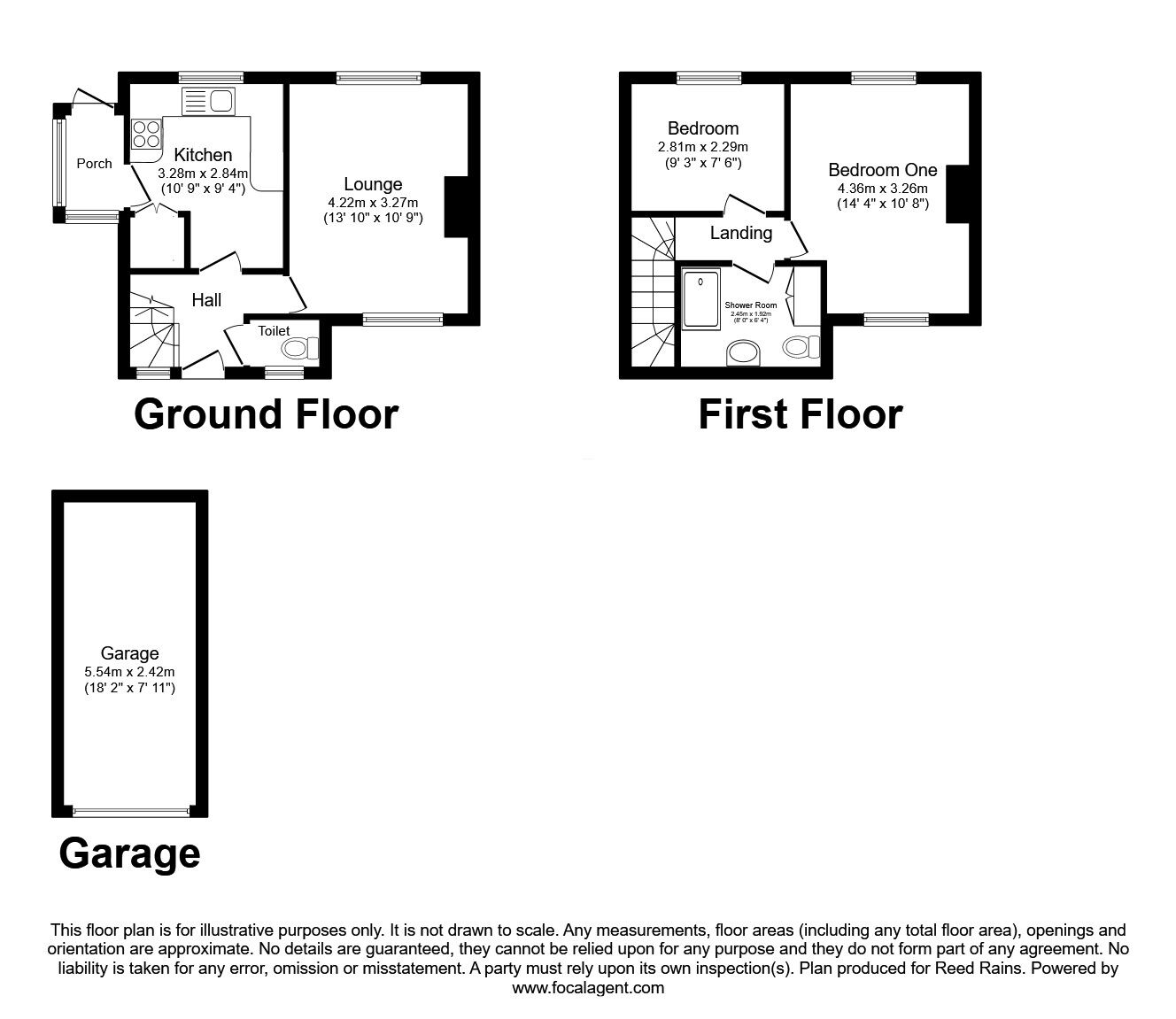Floorplan of 2 bedroom Semi Detached House for sale, Barrie Crescent, Sheffield, South Yorkshire, S5