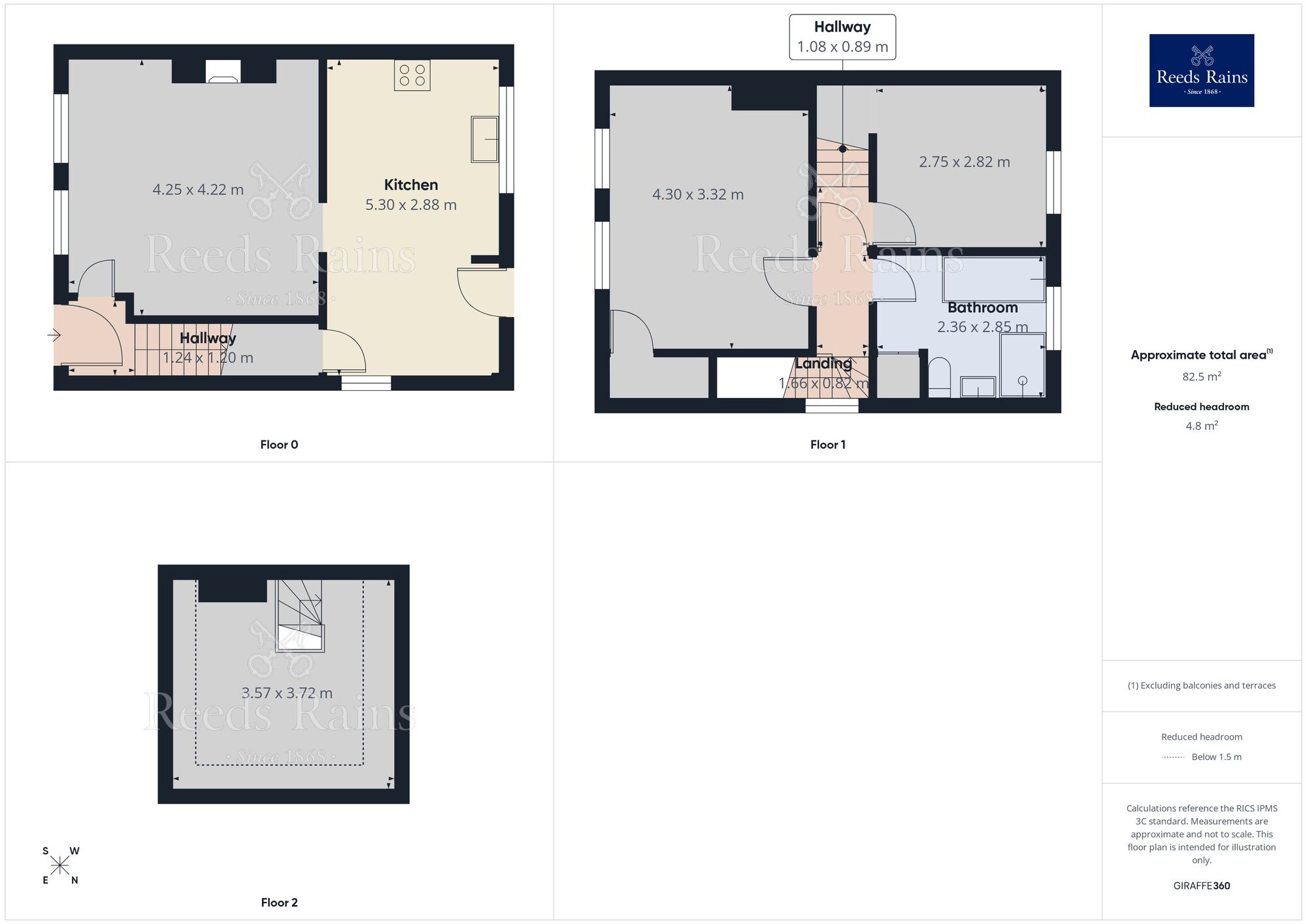 Floorplan of 2 bedroom End Terrace House for sale, Southey Hall Drive, Sheffield, South Yorkshire, S5