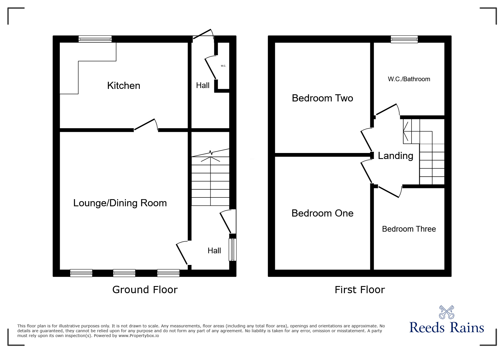 Floorplan of 3 bedroom End Terrace House to rent, Woolley Wood Road, Sheffield, South Yorkshire, S5