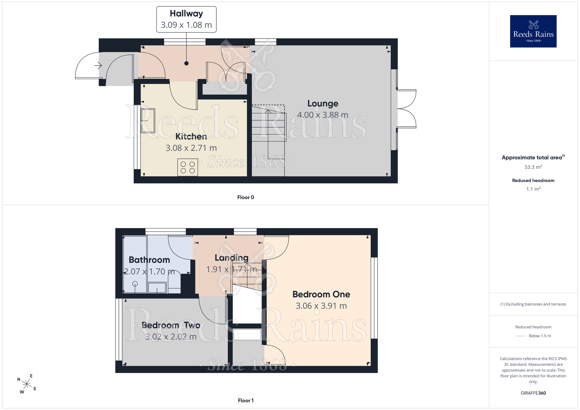 Floorplan of 2 bedroom Semi Detached House to rent, Liberty Road, Sheffield, South Yorkshire, S6