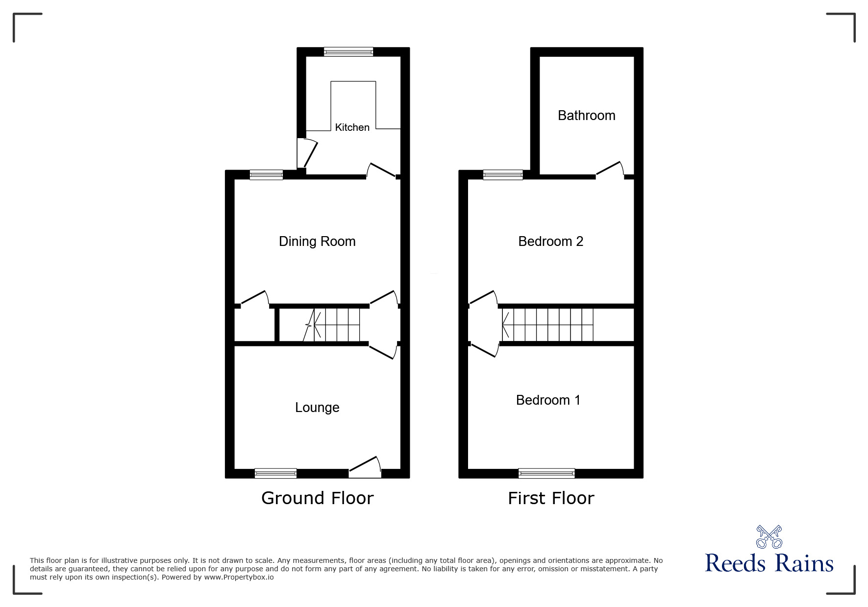 Floorplan of 2 bedroom Mid Terrace House to rent, Pilgrim Street, Sheffield, South Yorkshire, S3