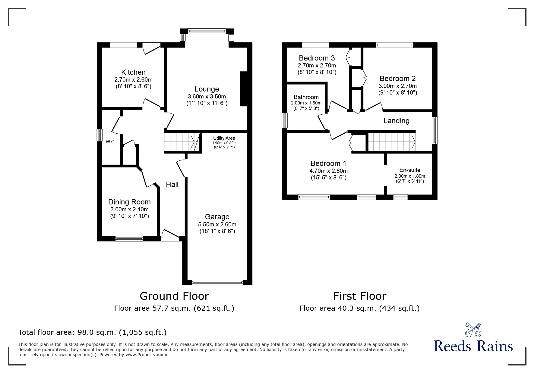 Floorplan of 3 bedroom Detached House to rent, Standish Gardens, Sheffield, South Yorkshire, S5