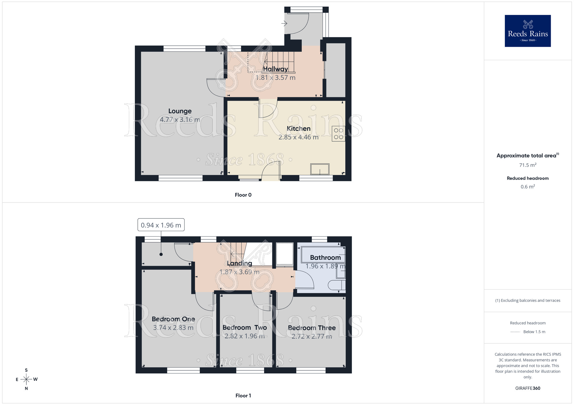 Floorplan of 3 bedroom Semi Detached House to rent, Lyons Road, Sheffield, South Yorkshire, S4