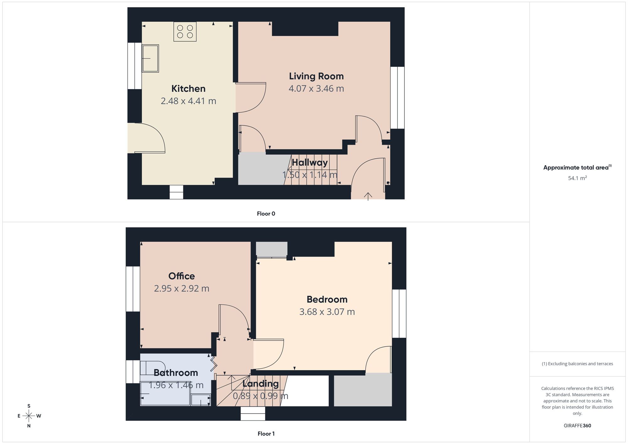 Floorplan of 2 bedroom End Terrace House for sale, Meynell Crescent, Sheffield, South Yorkshire, S5