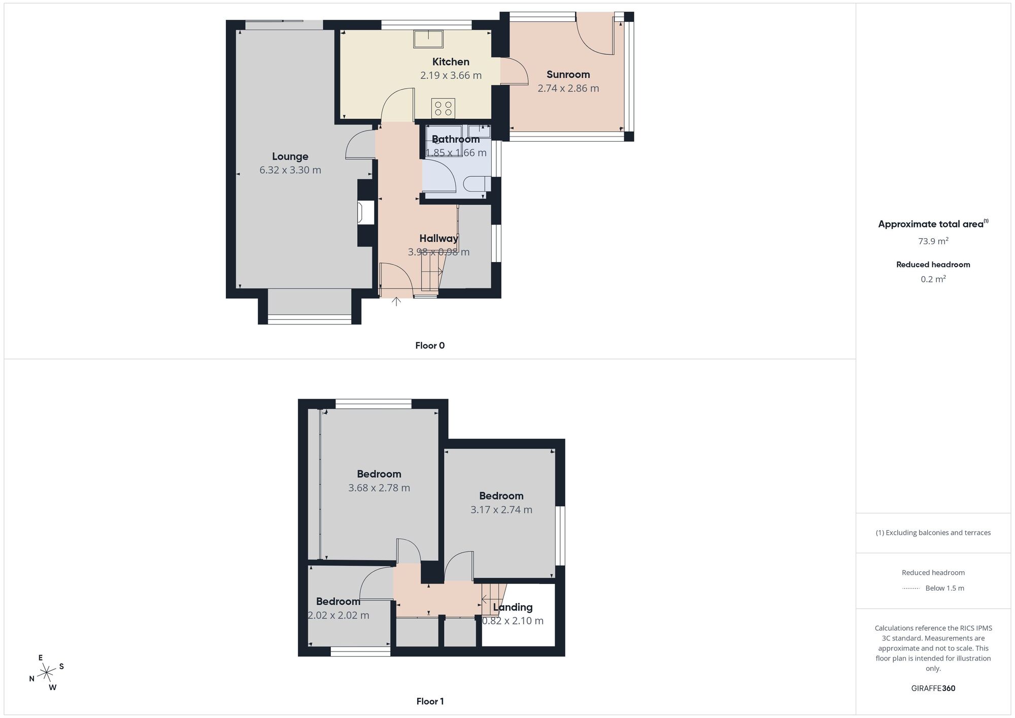 Floorplan of 3 bedroom Semi Detached House for sale, Drake Close, Burncross, Sheffield, S35