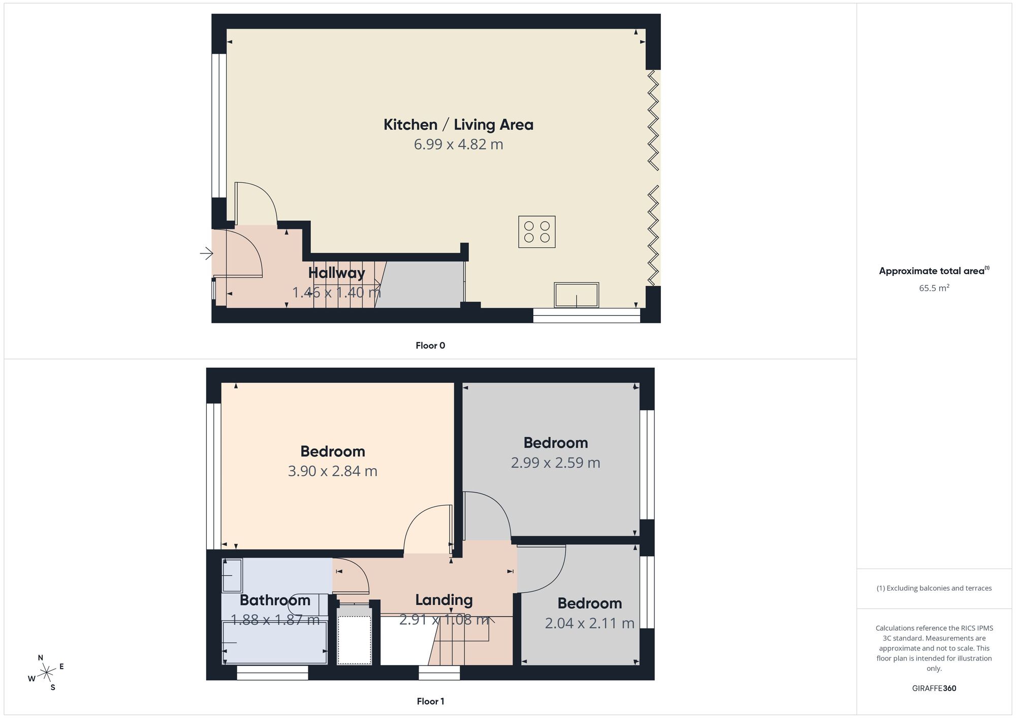 Floorplan of 3 bedroom Semi Detached House for sale, Robertson Road, Sheffield, S6