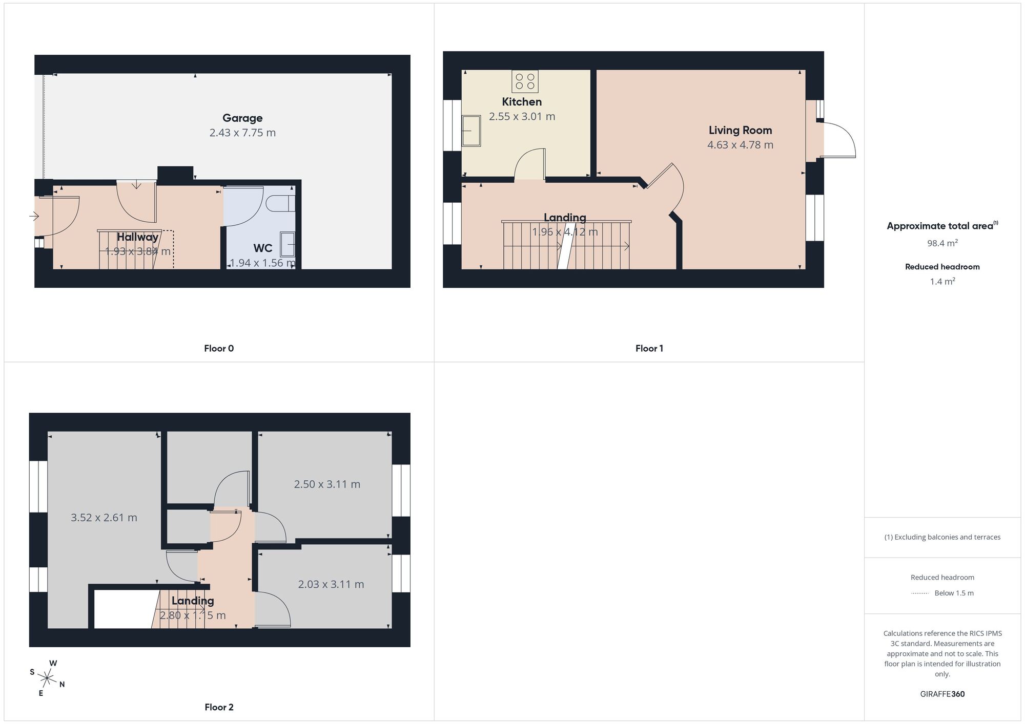 Floorplan of 3 bedroom Mid Terrace House for sale, Ridge View Drive, Sheffield, S9