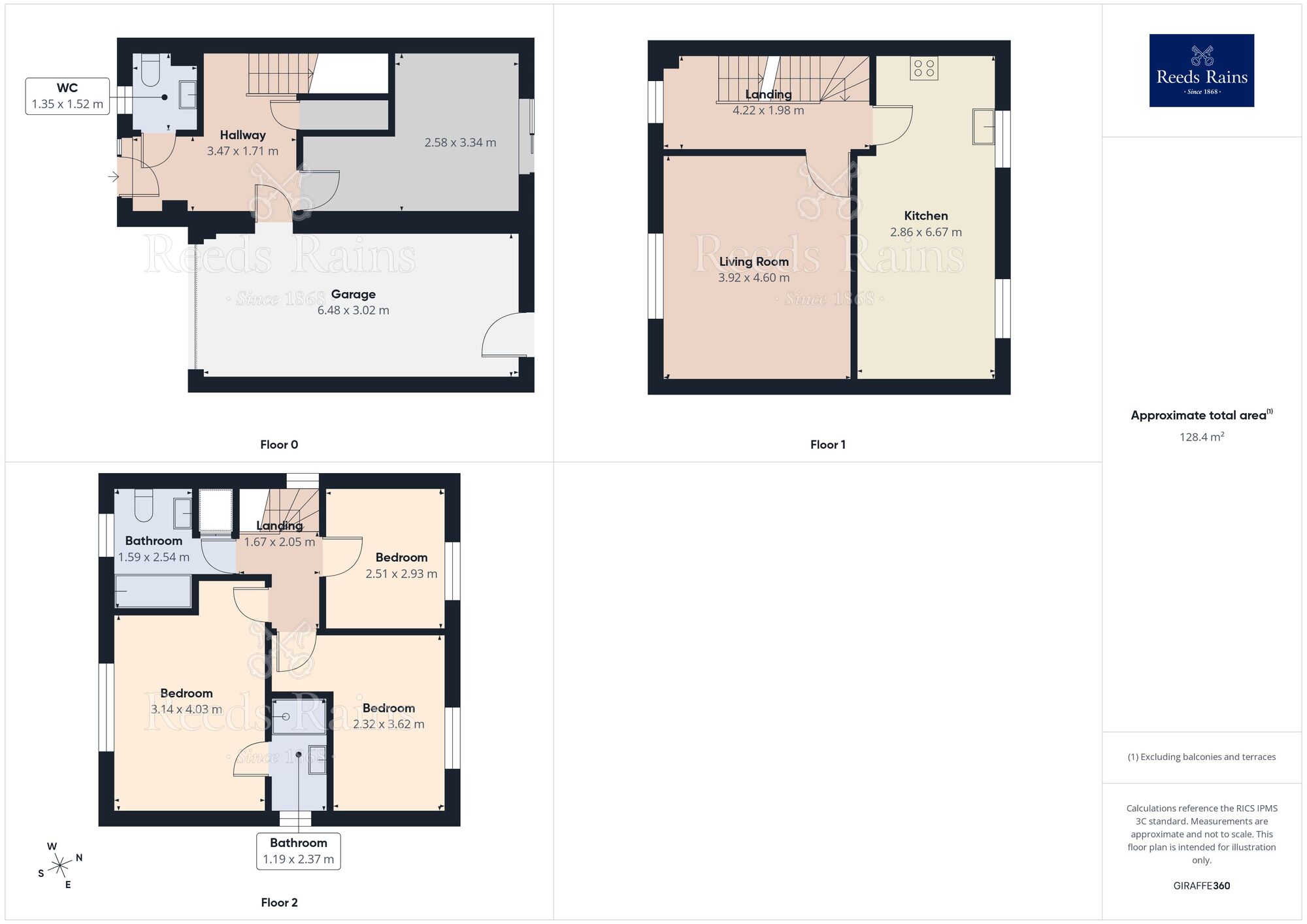Floorplan of 4 bedroom Detached House for sale, Woodbury Road, Sheffield, S9