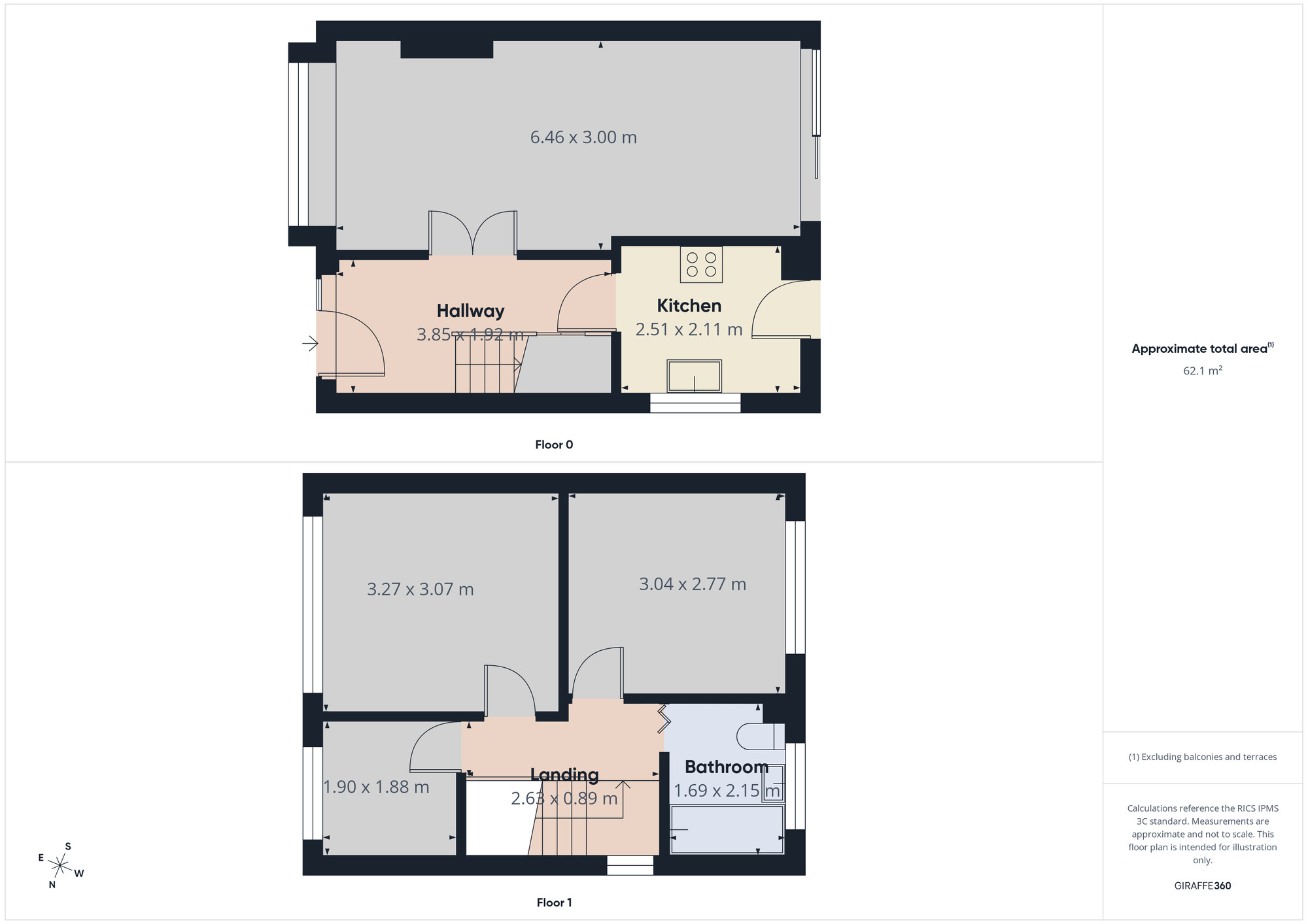 Floorplan of 3 bedroom Semi Detached House to rent, Jardine Close, Sheffield, S9