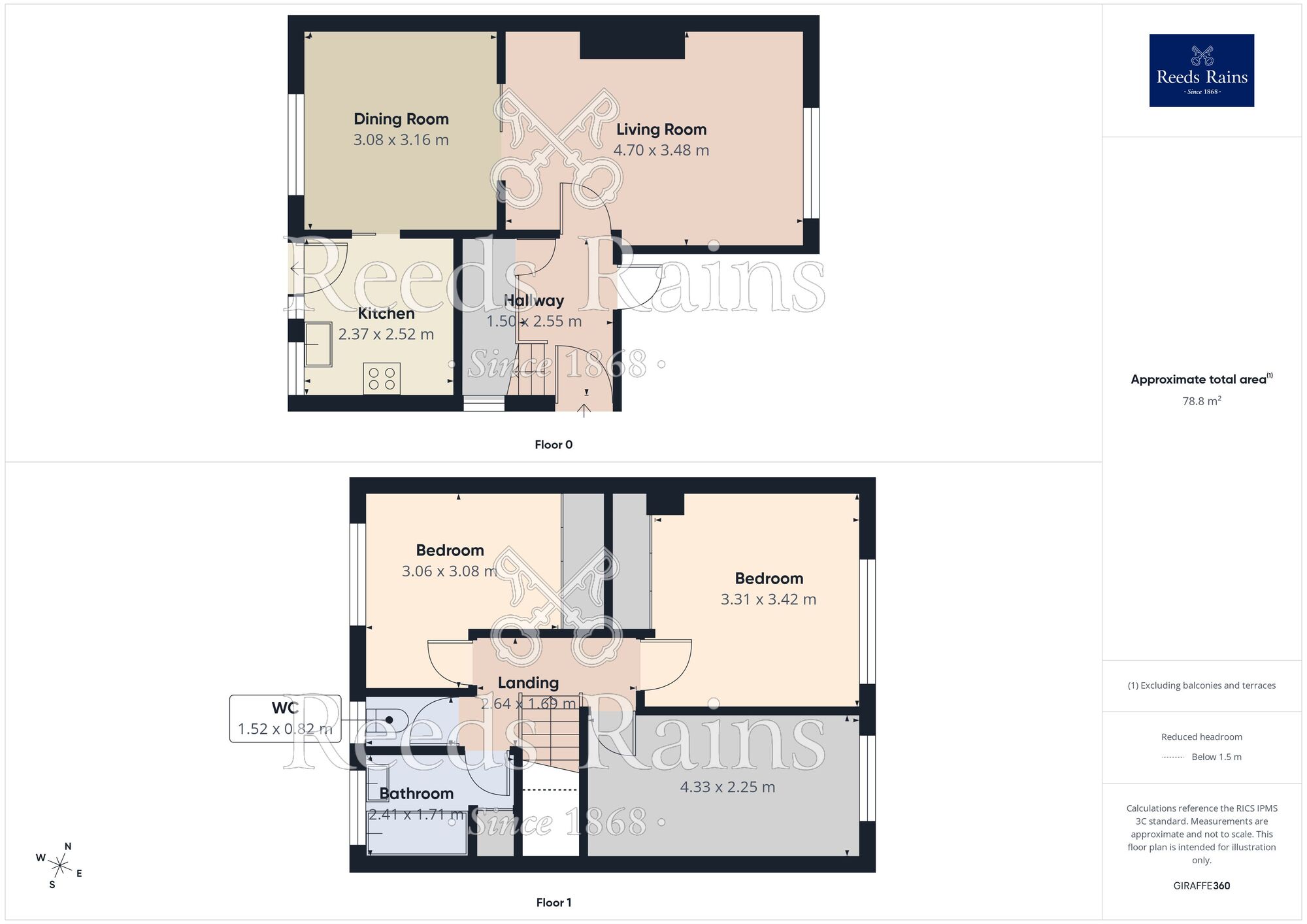 Floorplan of 3 bedroom Semi Detached House for sale, Binsted Avenue, Sheffield, S5