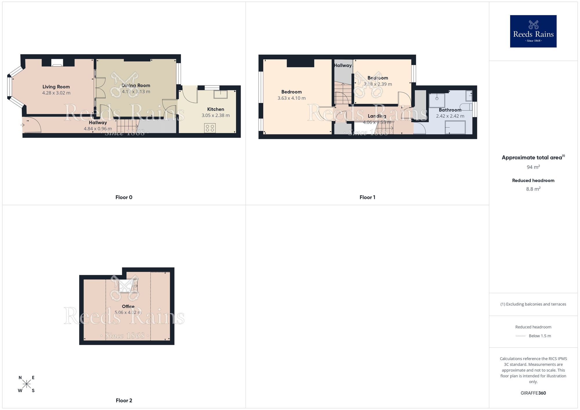 Floorplan of 3 bedroom Mid Terrace House for sale, Cheadle Street, Sheffield, S6
