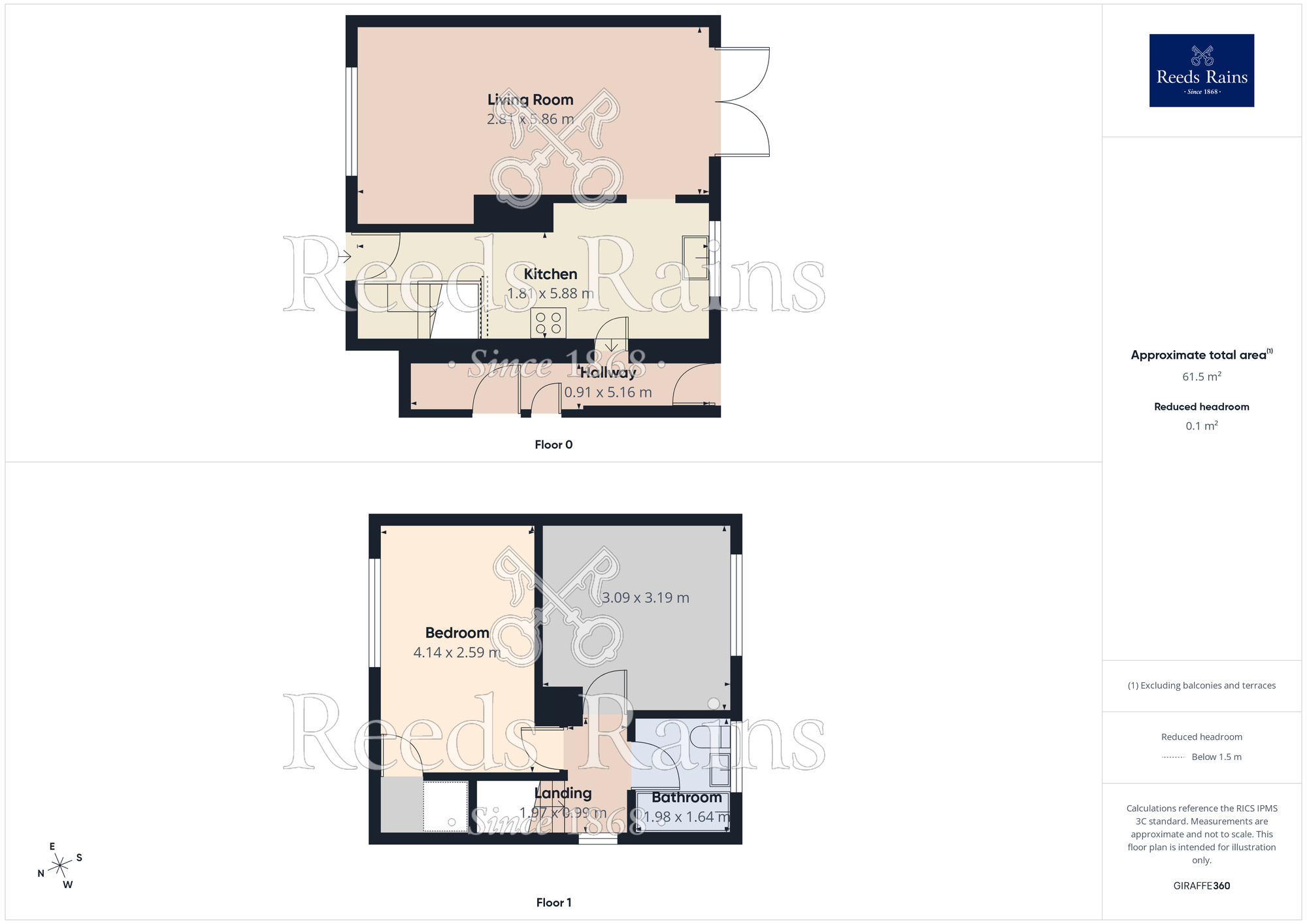Floorplan of 2 bedroom Semi Detached House to rent, The Frostings, Grenoside, Sheffield, S35