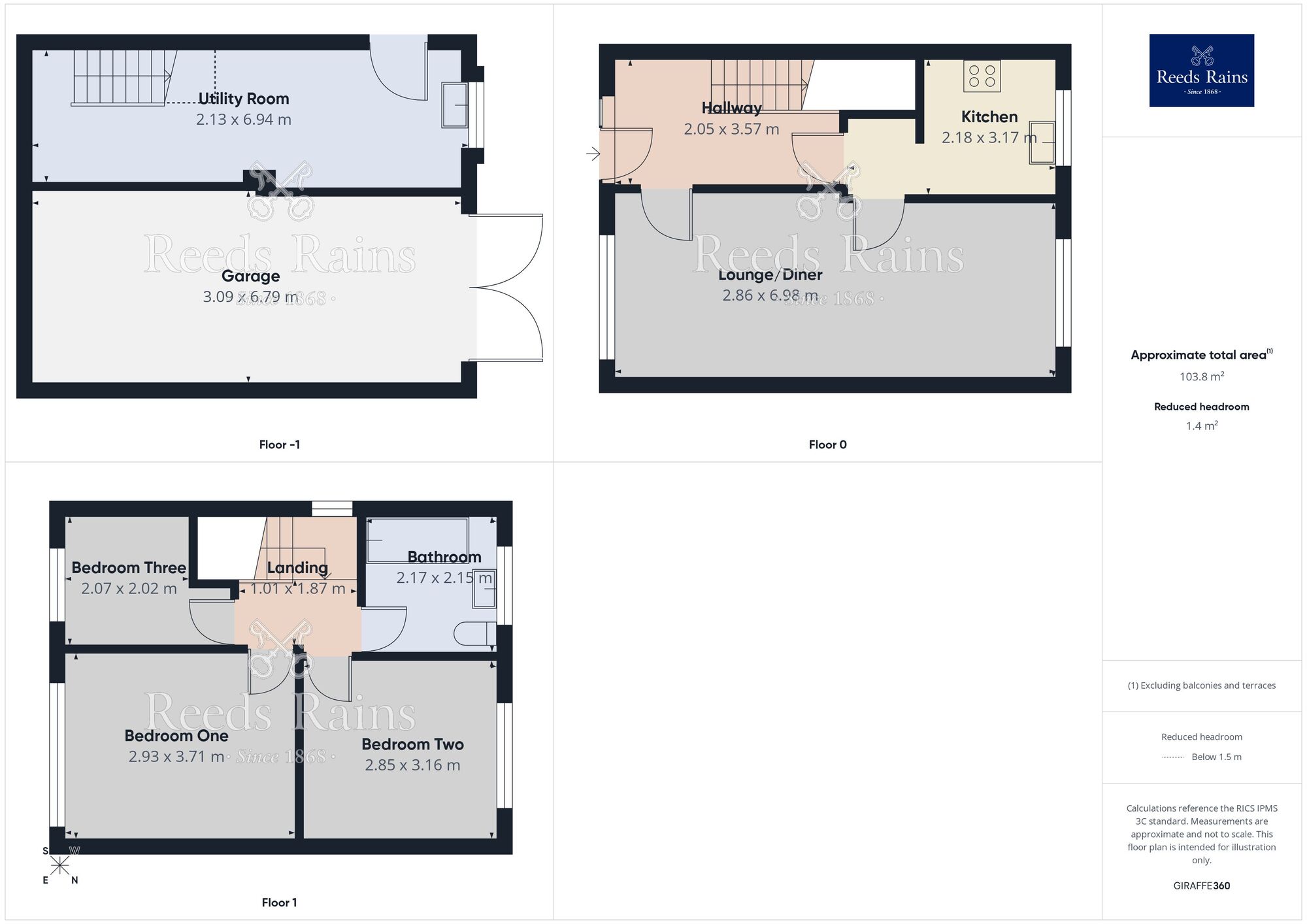 Floorplan of 3 bedroom End Terrace House for sale, Welbeck Road, Sheffield, S6