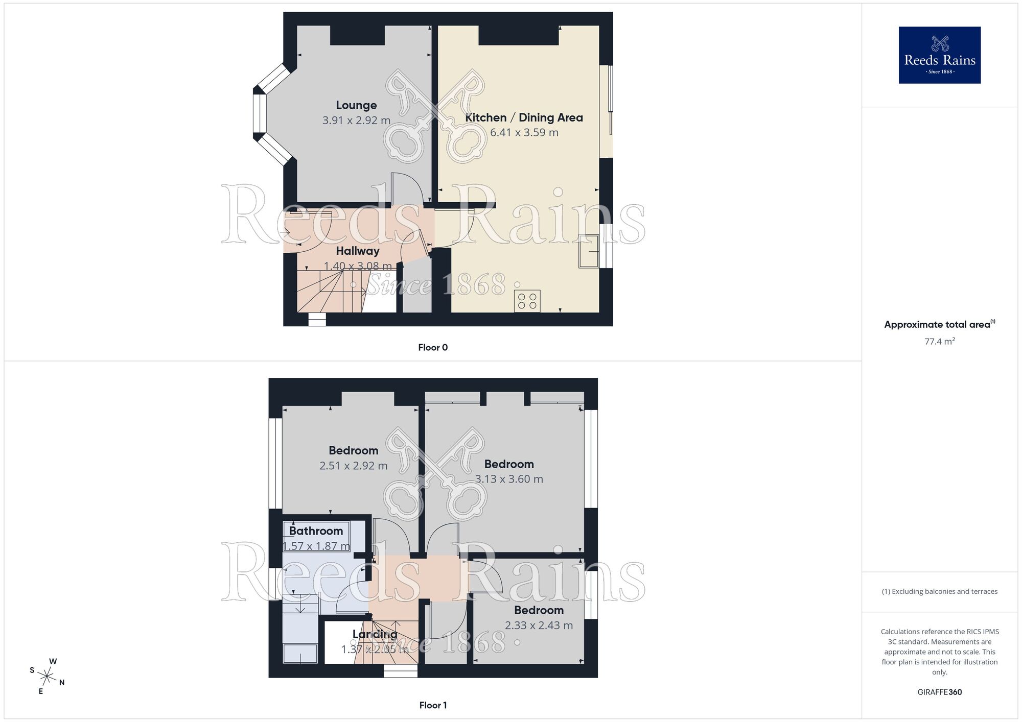 Floorplan of 3 bedroom Semi Detached House for sale, Southey Green Road, Sheffield, S5