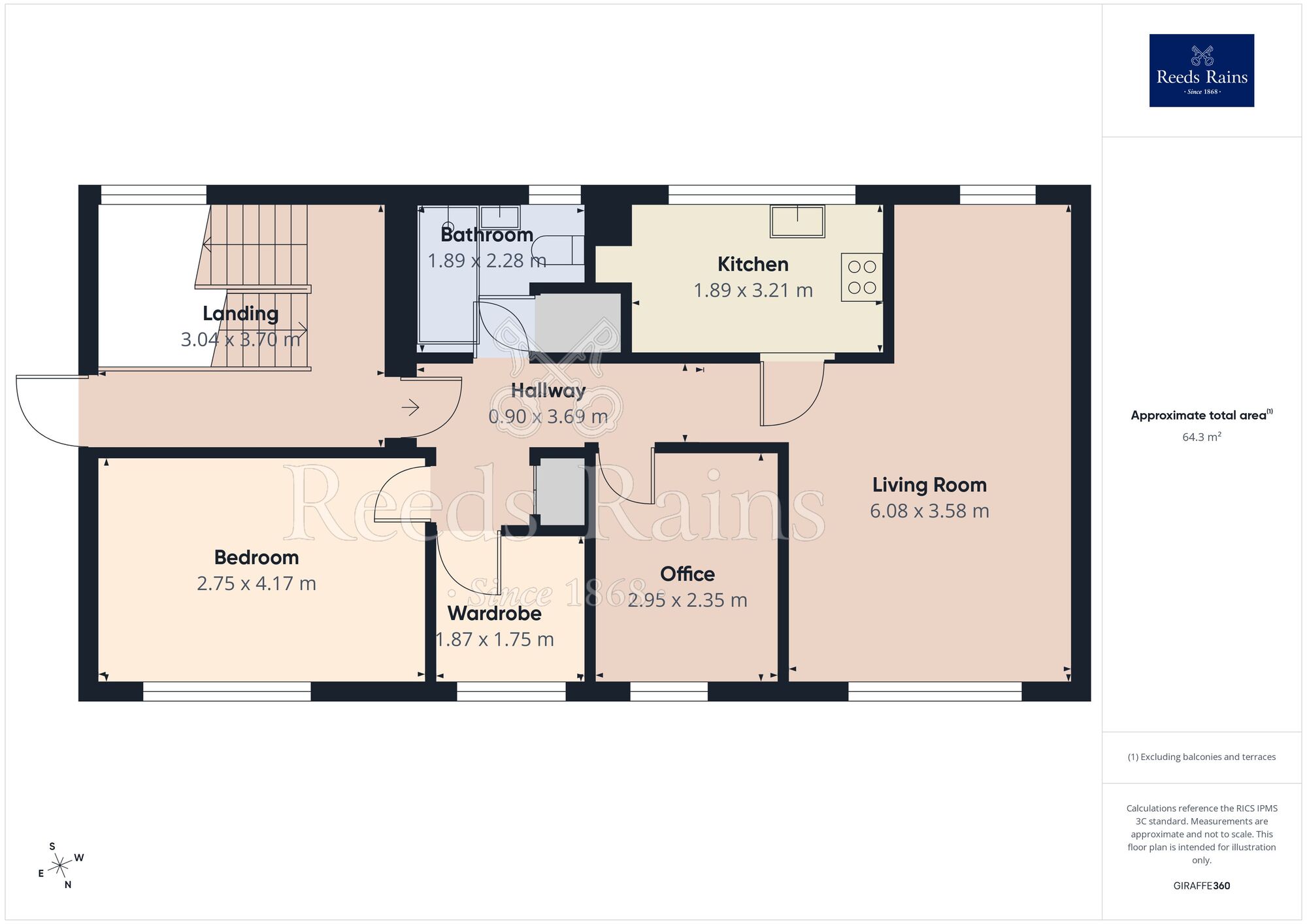 Floorplan of 2 bedroom Flat for sale, Firshill Crescent, Sheffield, S4