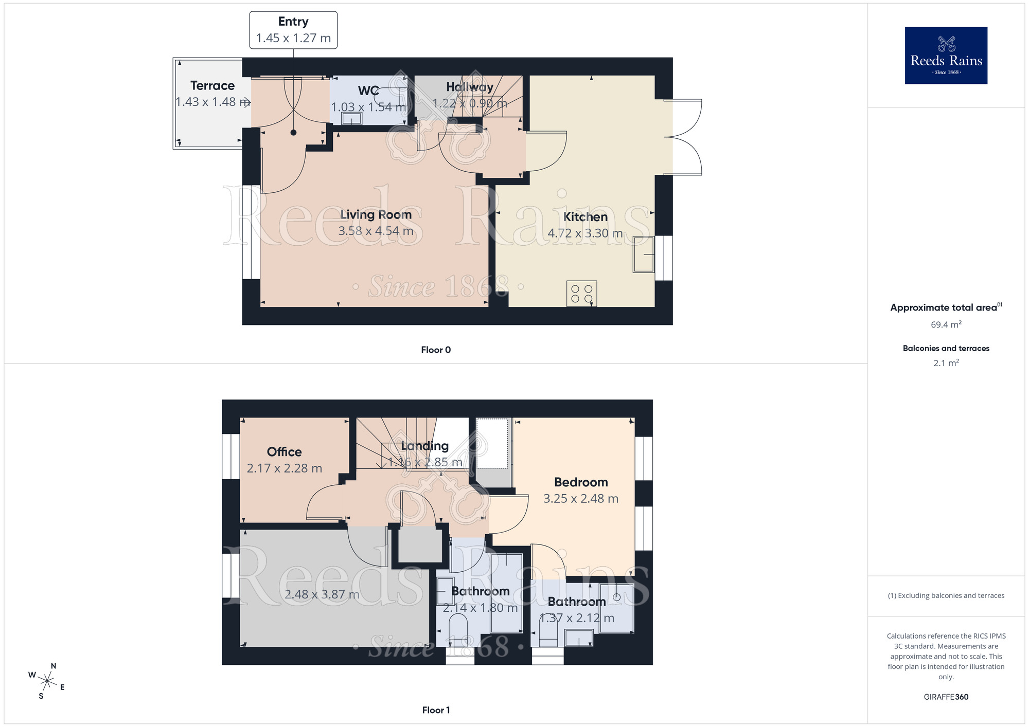 Floorplan of 3 bedroom End Terrace House for sale, Main Road, Sheffield, S35