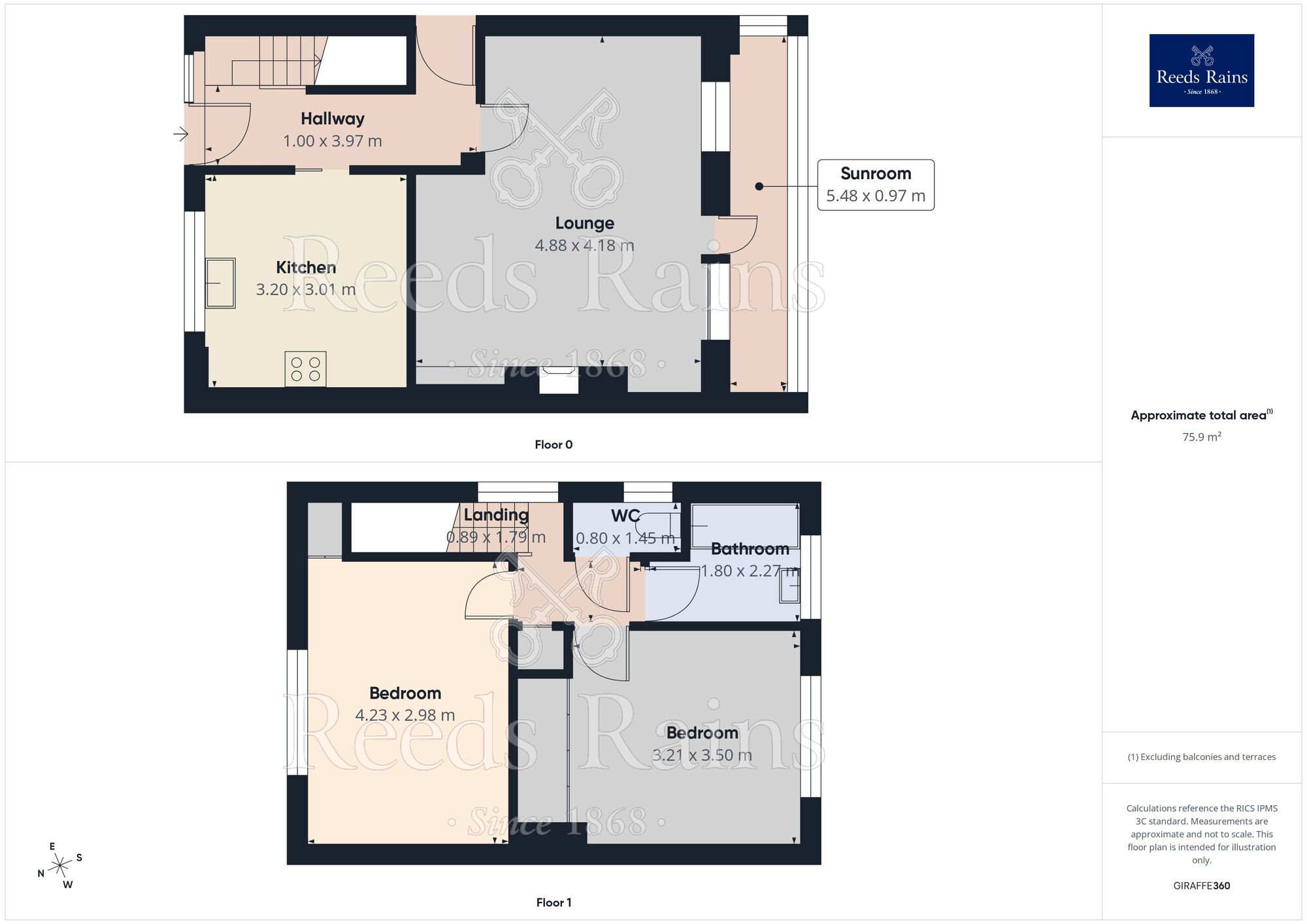 Floorplan of 2 bedroom Semi Detached House for sale, Wisewood Lane, Sheffield, S6