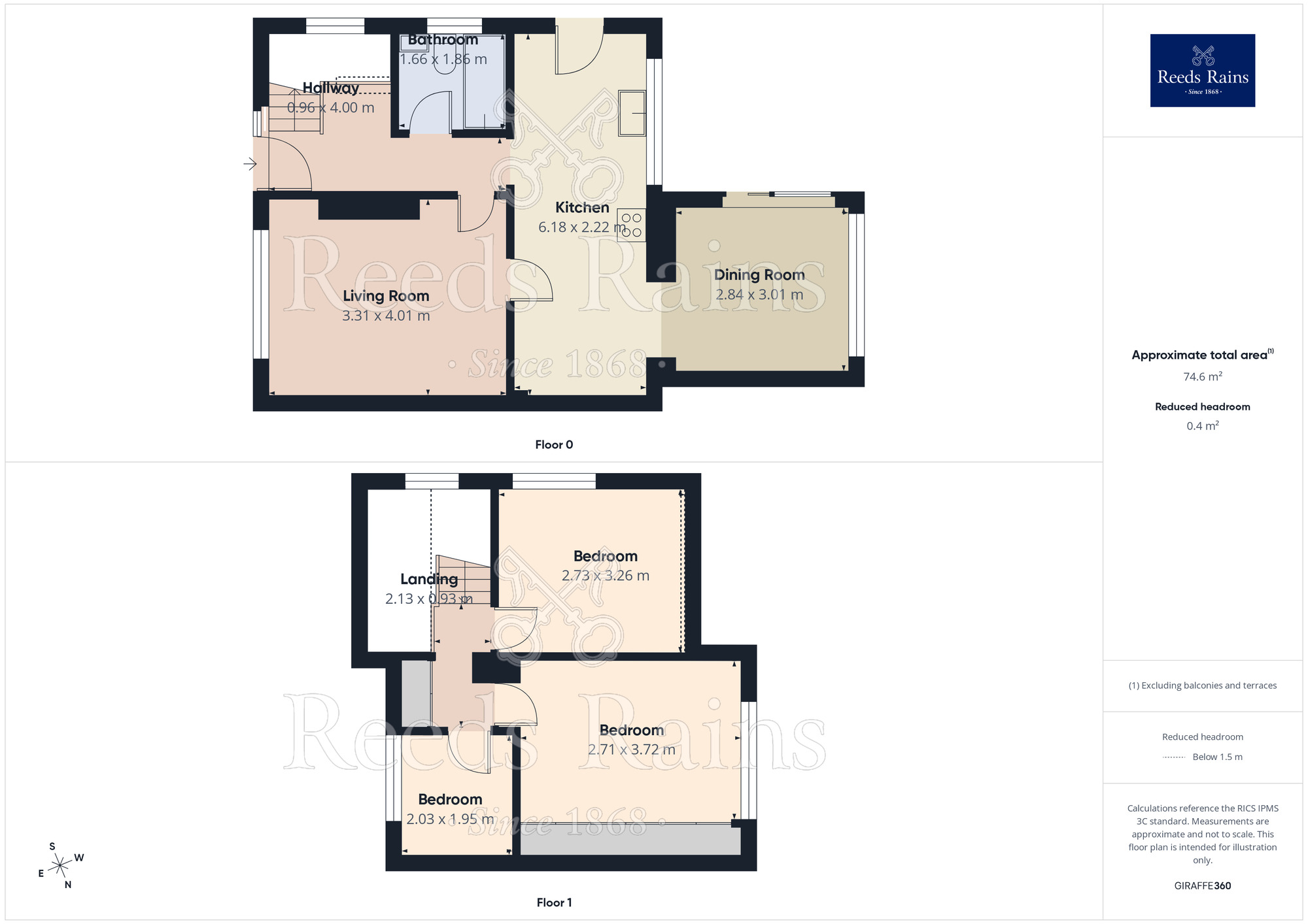 Floorplan of 3 bedroom Semi Detached House for sale, Barnes Hall Road, Burncross, Sheffield, S35