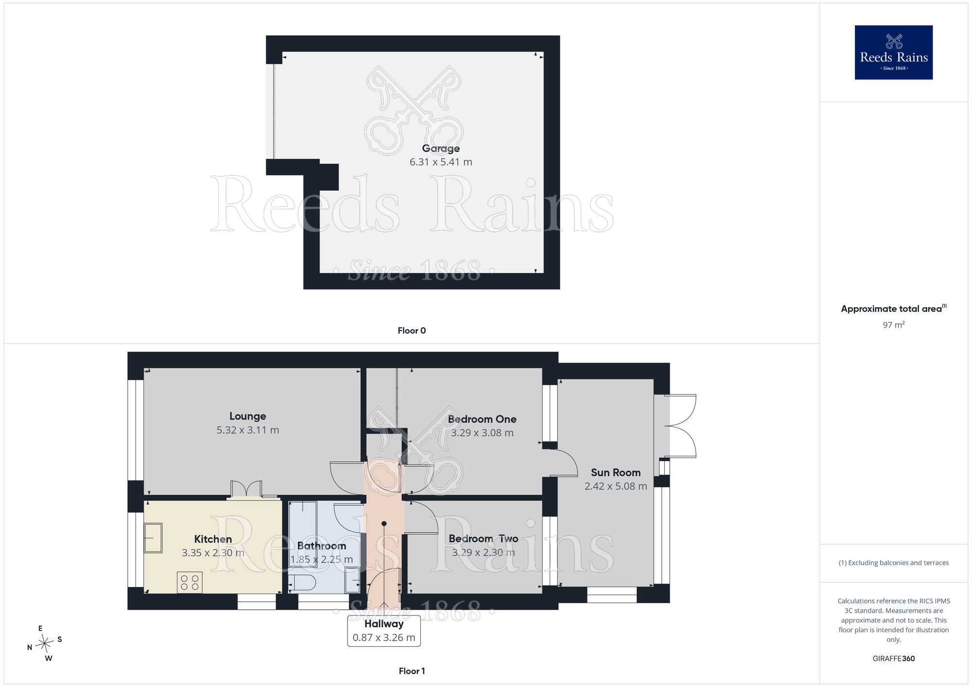 Floorplan of 2 bedroom Semi Detached Bungalow for sale, Walkley Bank Road, Sheffield, S6