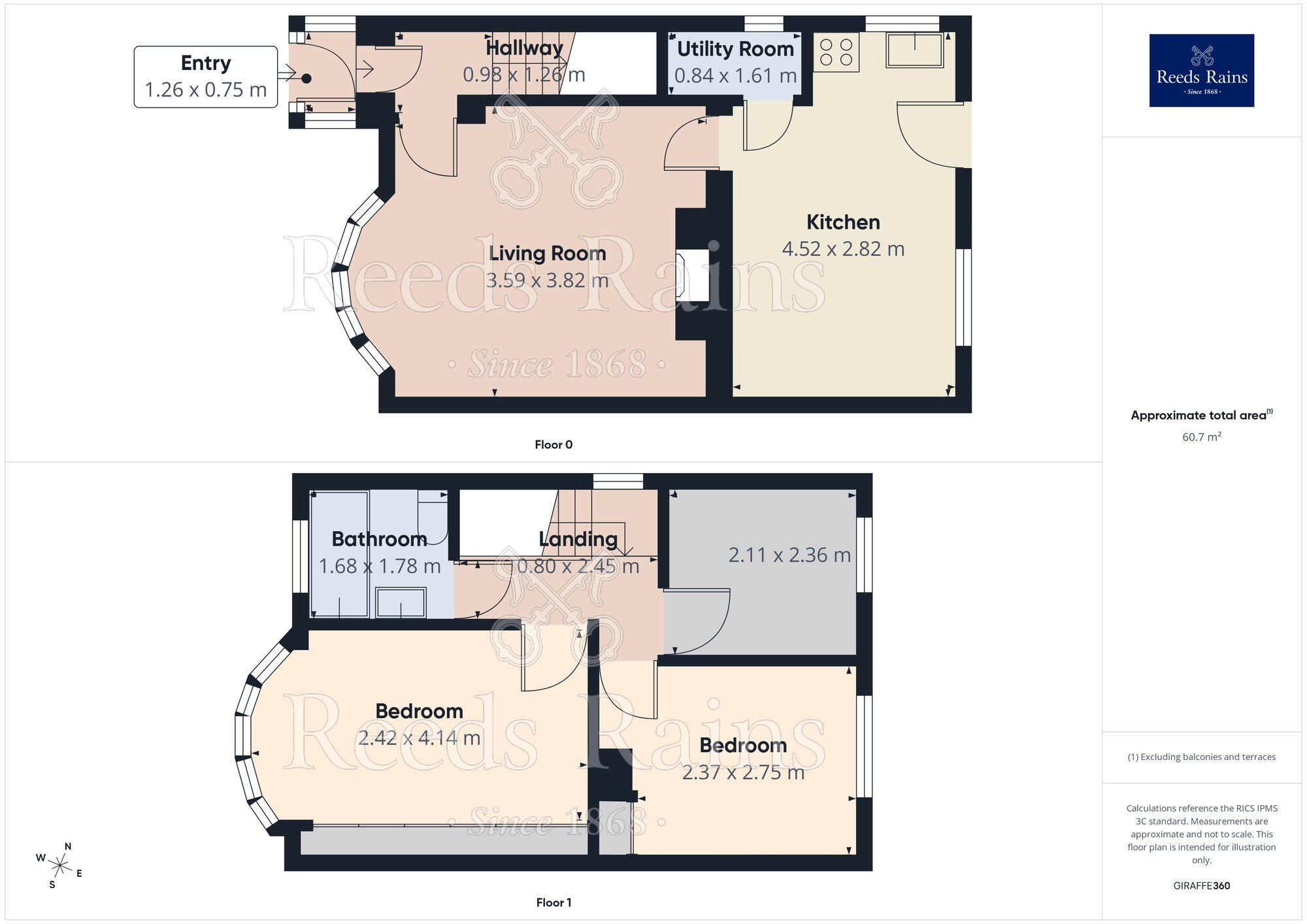 Floorplan of 3 bedroom Semi Detached House for sale, Lyminster Road, Sheffield, S6