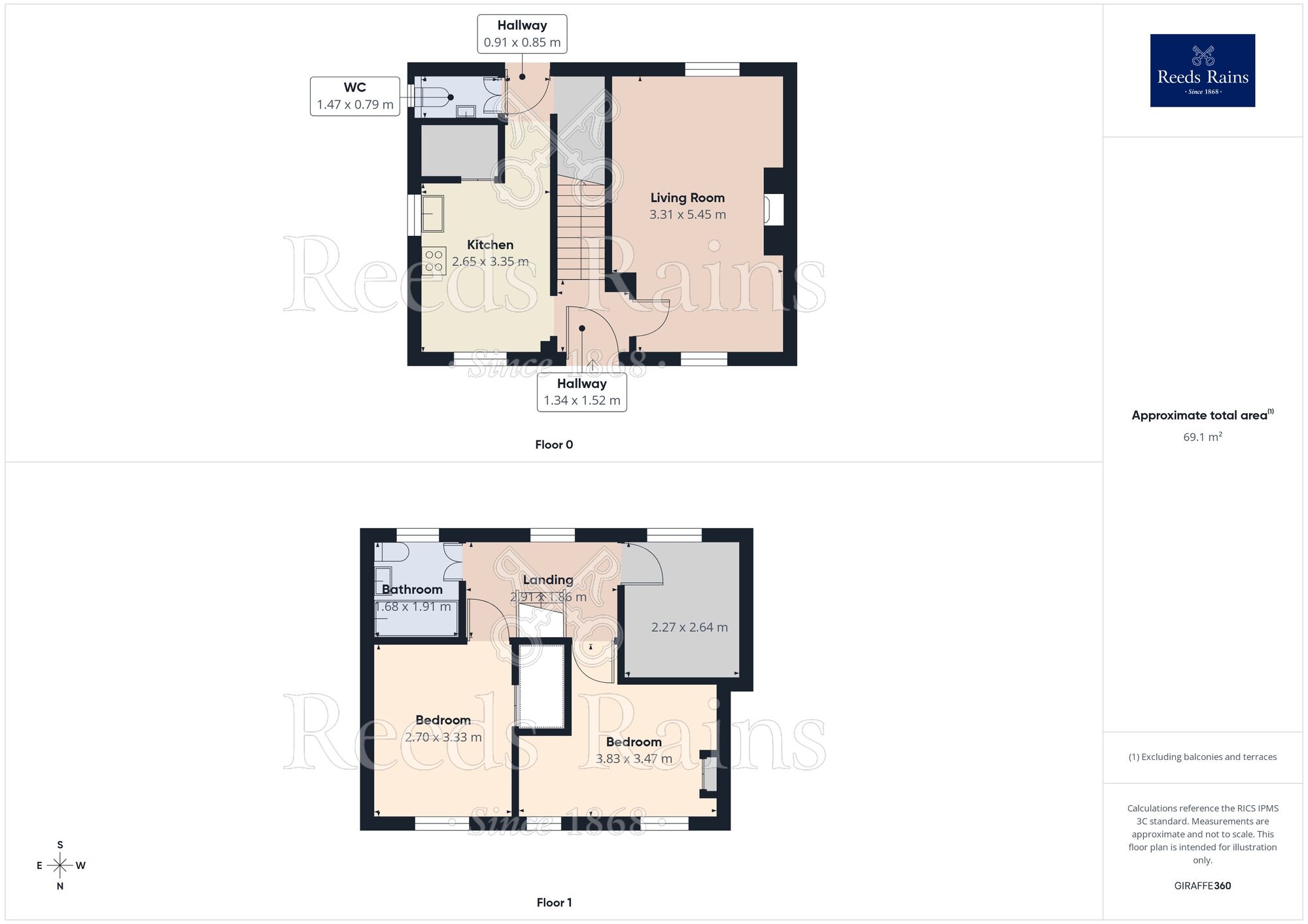 Floorplan of 3 bedroom Semi Detached House for sale, Crowder Avenue, Sheffield, S5