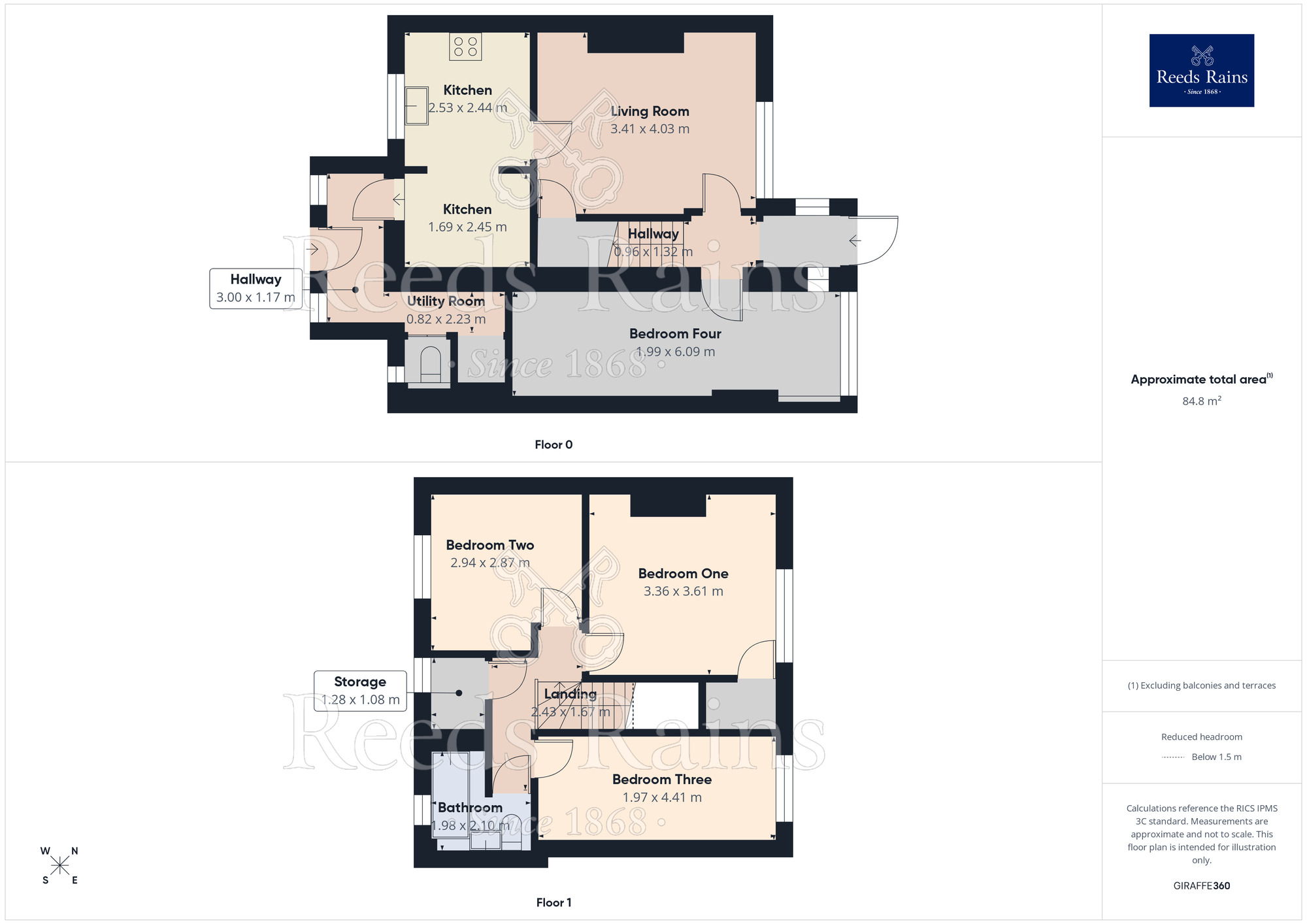 Floorplan of 4 bedroom End Terrace House to rent, Barrie Road, Sheffield, S5