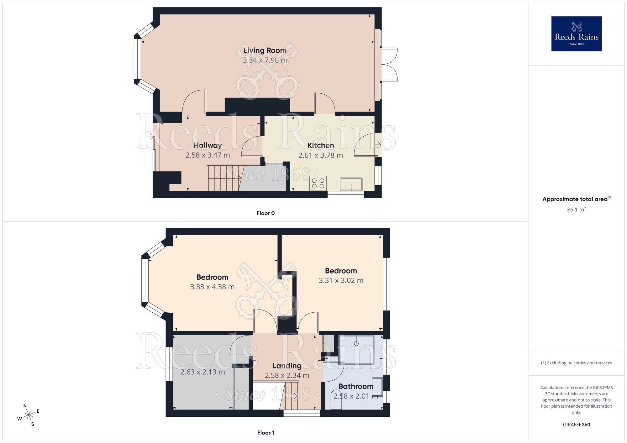 Floorplan of 3 bedroom Detached House for sale, Hollins Close, Sheffield, S6