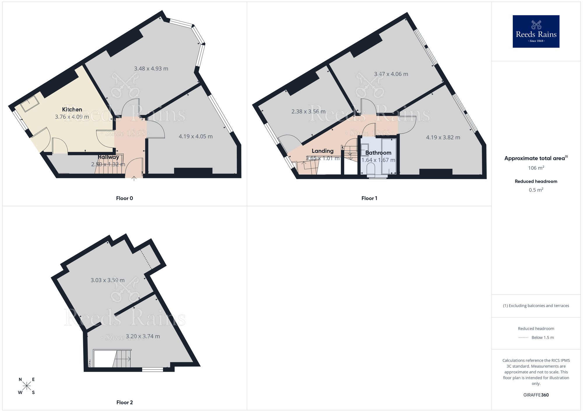 Floorplan of 4 bedroom End Terrace House for sale, Ellesmere Road North, Sheffield, S4