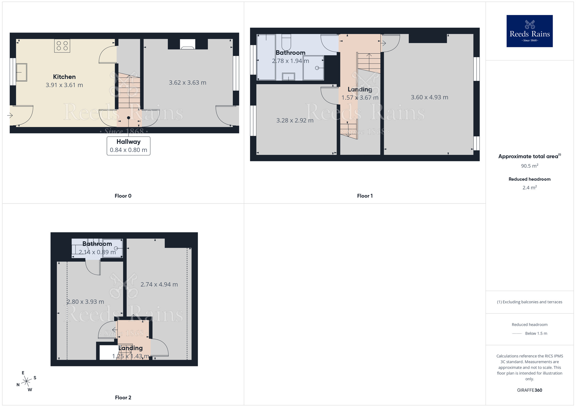 Floorplan of 4 bedroom Mid Terrace House to rent, Netherfield Road, Sheffield, S10