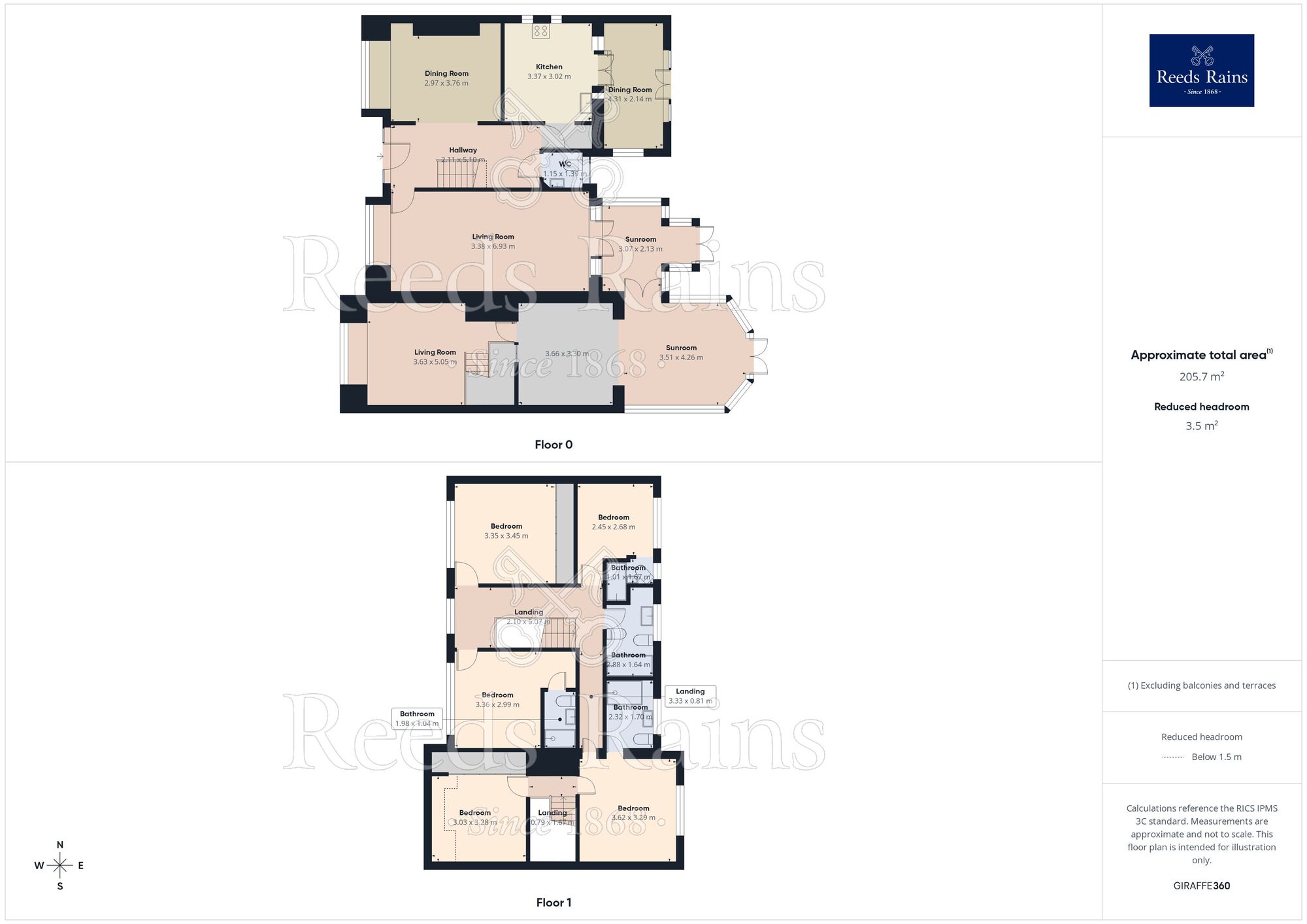 Floorplan of 5 bedroom Detached House for sale, High Matlock Road, Stannington, Sheffield, S6
