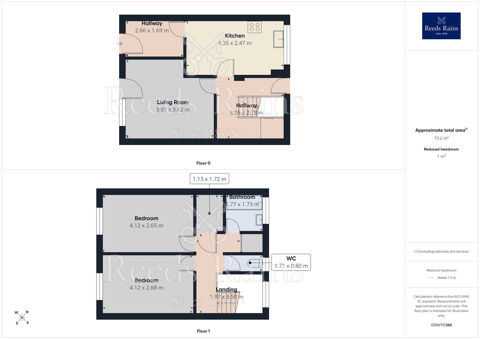Floorplan of 3 bedroom Mid Terrace House for sale, Carwood Close, Sheffield, S4
