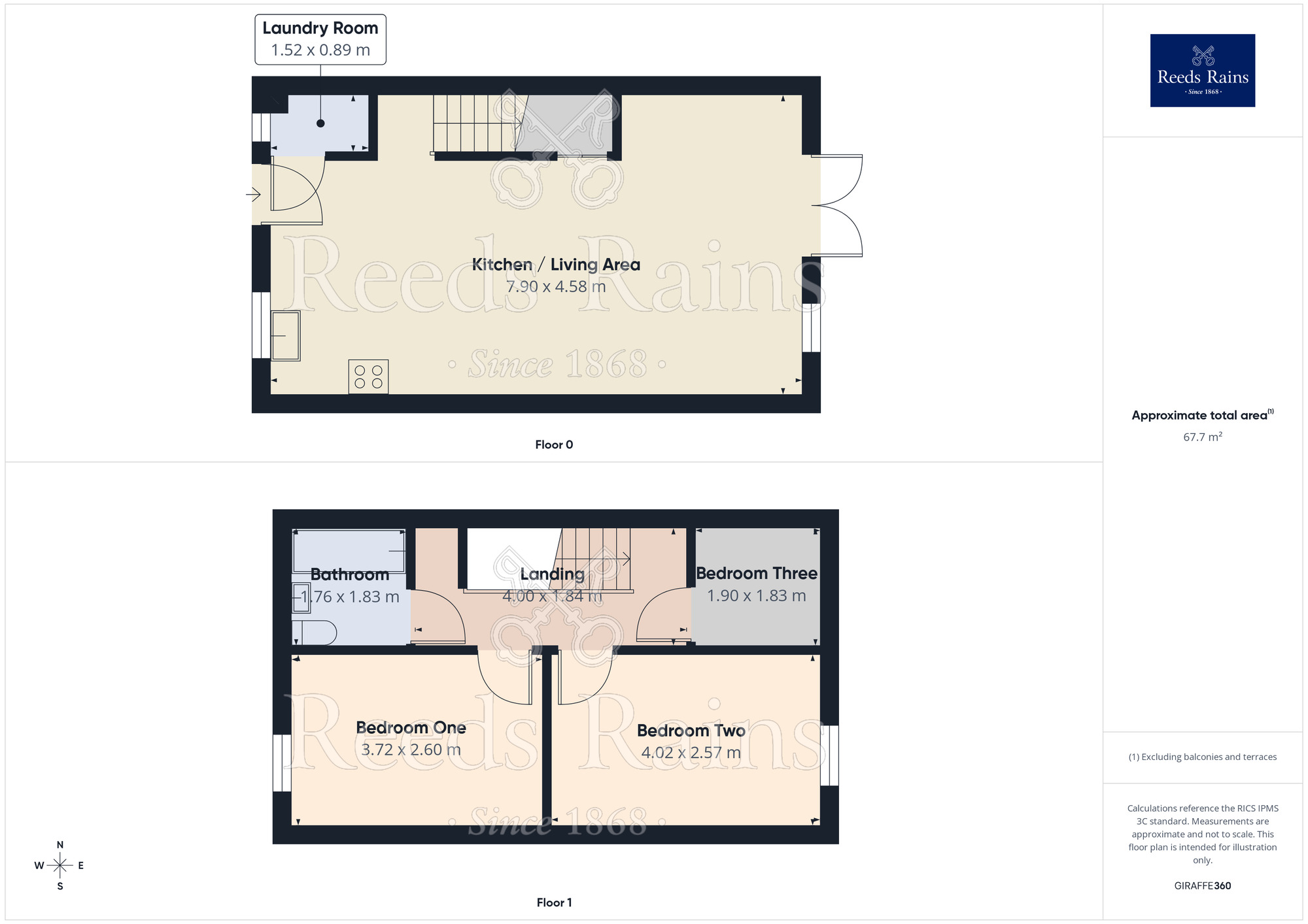 Floorplan of 3 bedroom Semi Detached House for sale, Dempsey Close, Sheffield, S6