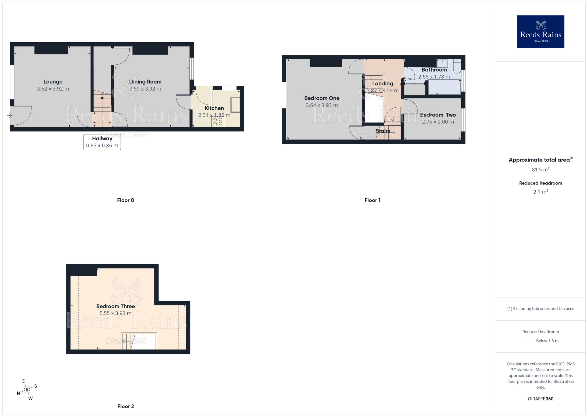 Floorplan of 3 bedroom Semi Detached House to rent, Garry Road, Sheffield, S6