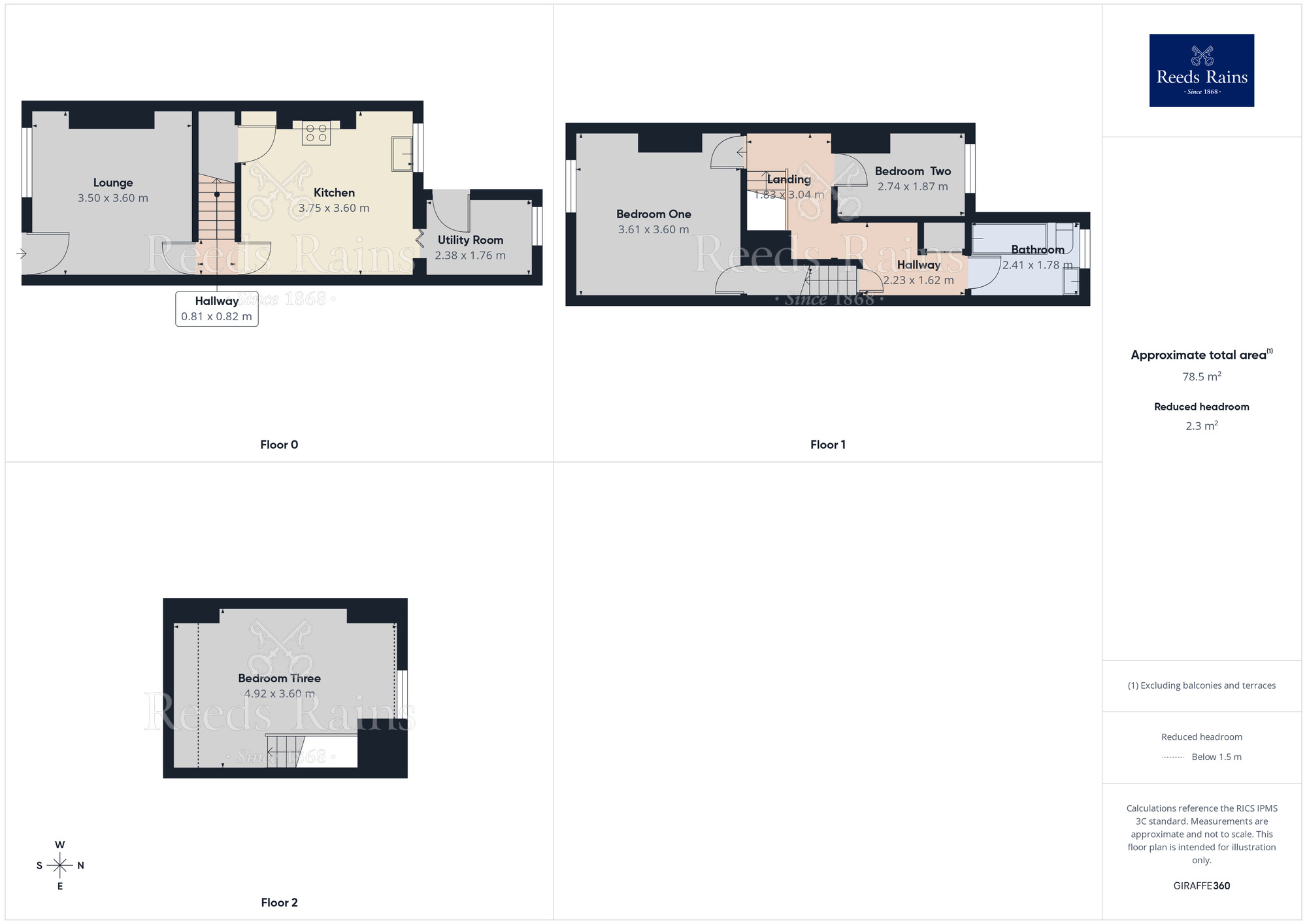 Floorplan of 3 bedroom Mid Terrace House to rent, Vere Road, Sheffield, S6