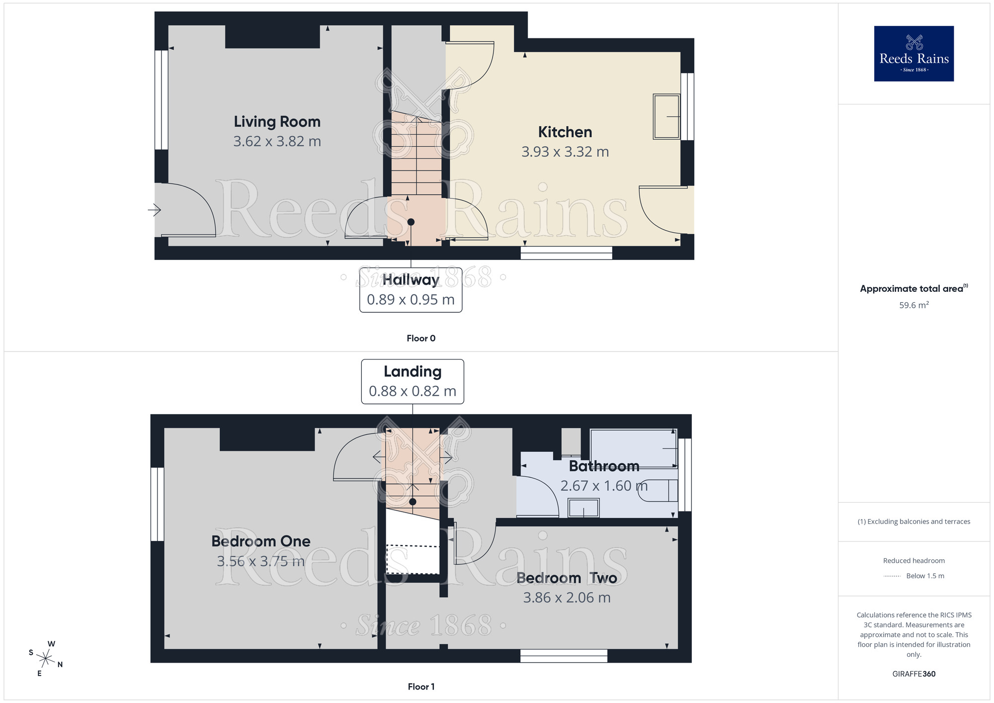 Floorplan of 2 bedroom End Terrace House to rent, Hough Lane, Wombwell, Barnsley, S73