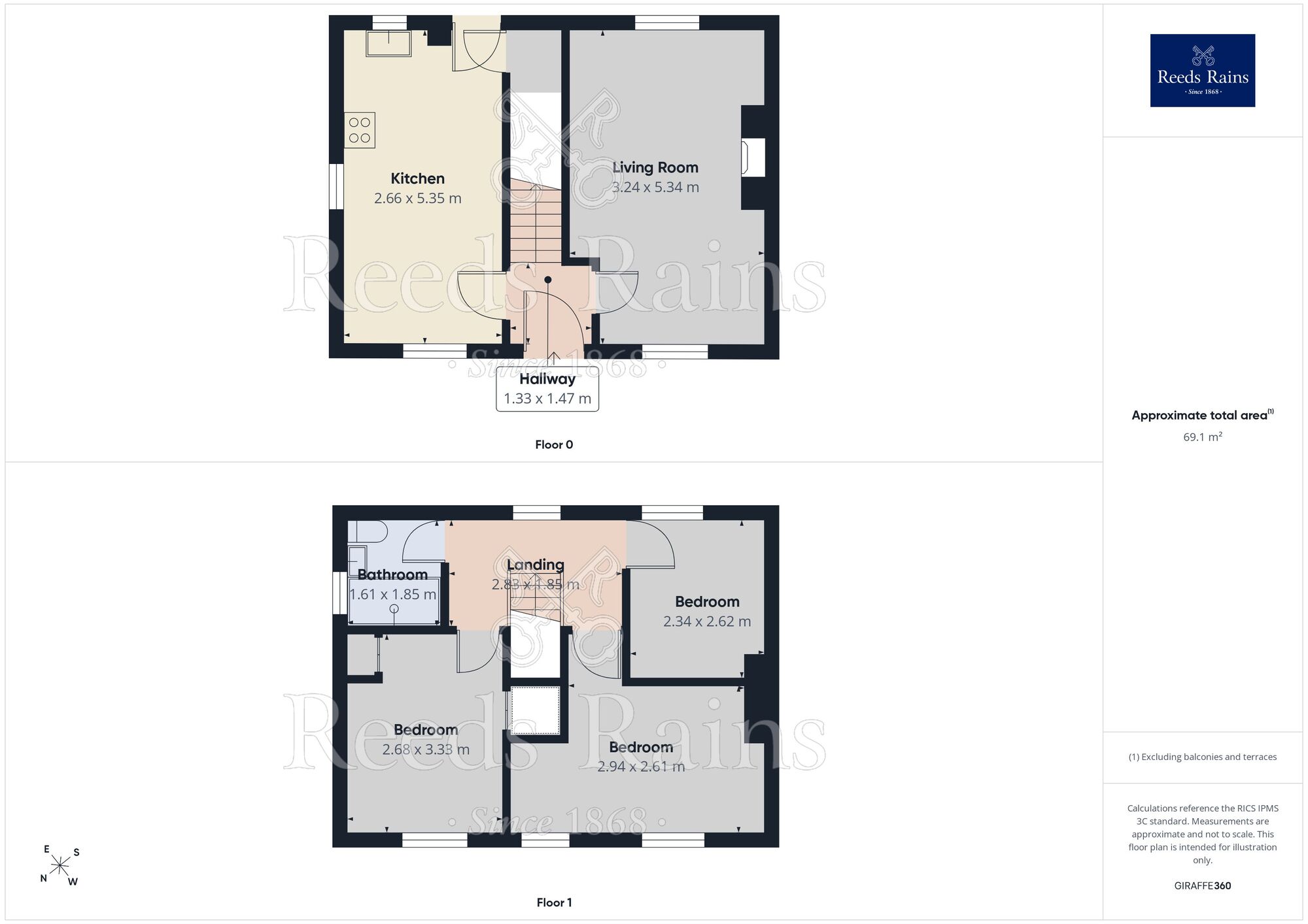 Floorplan of 3 bedroom Semi Detached House for sale, Southey Hall Drive, Sheffield, S5