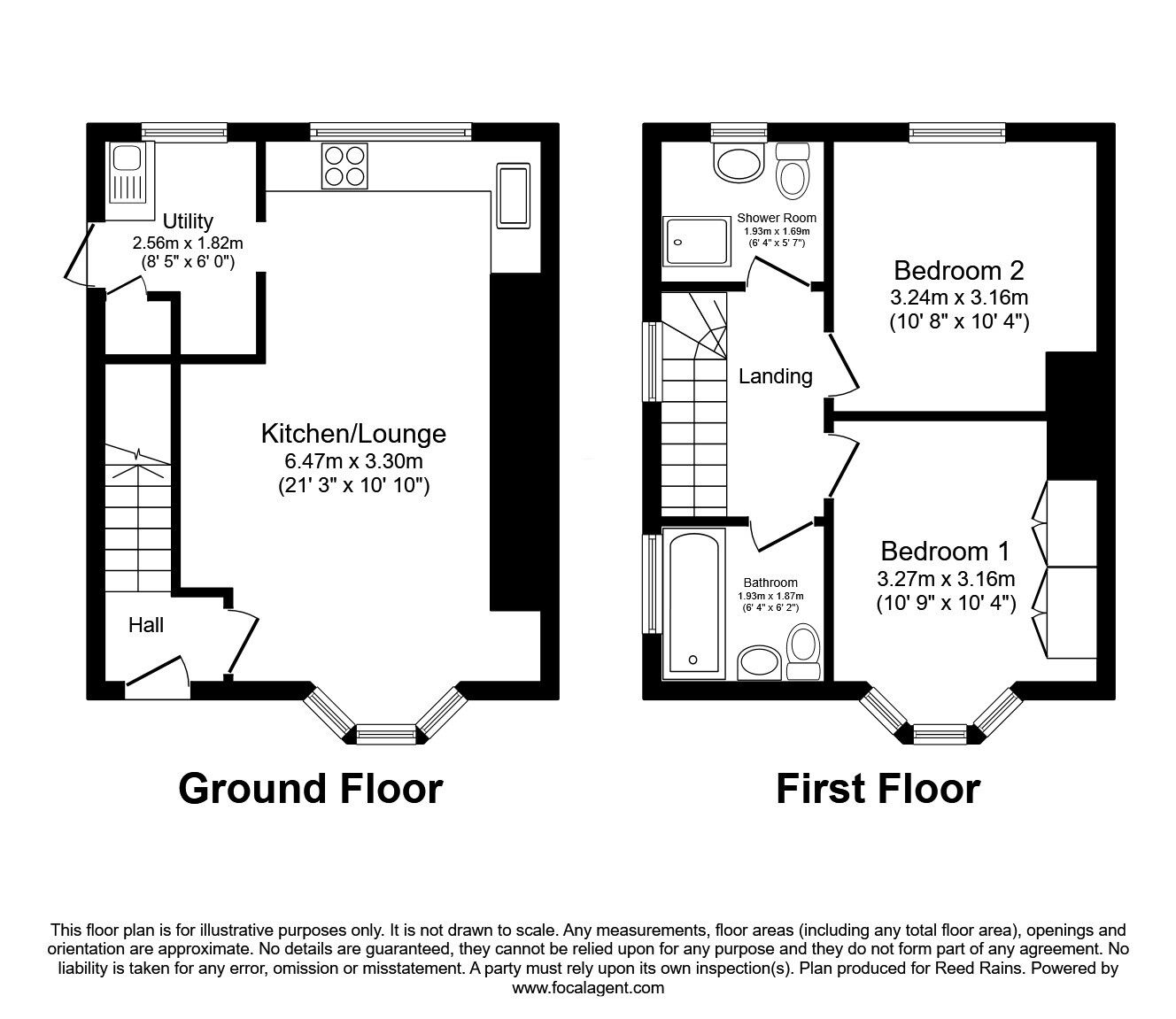 Floorplan of 2 bedroom Semi Detached House for sale, Batworth Drive, Sheffield, S5