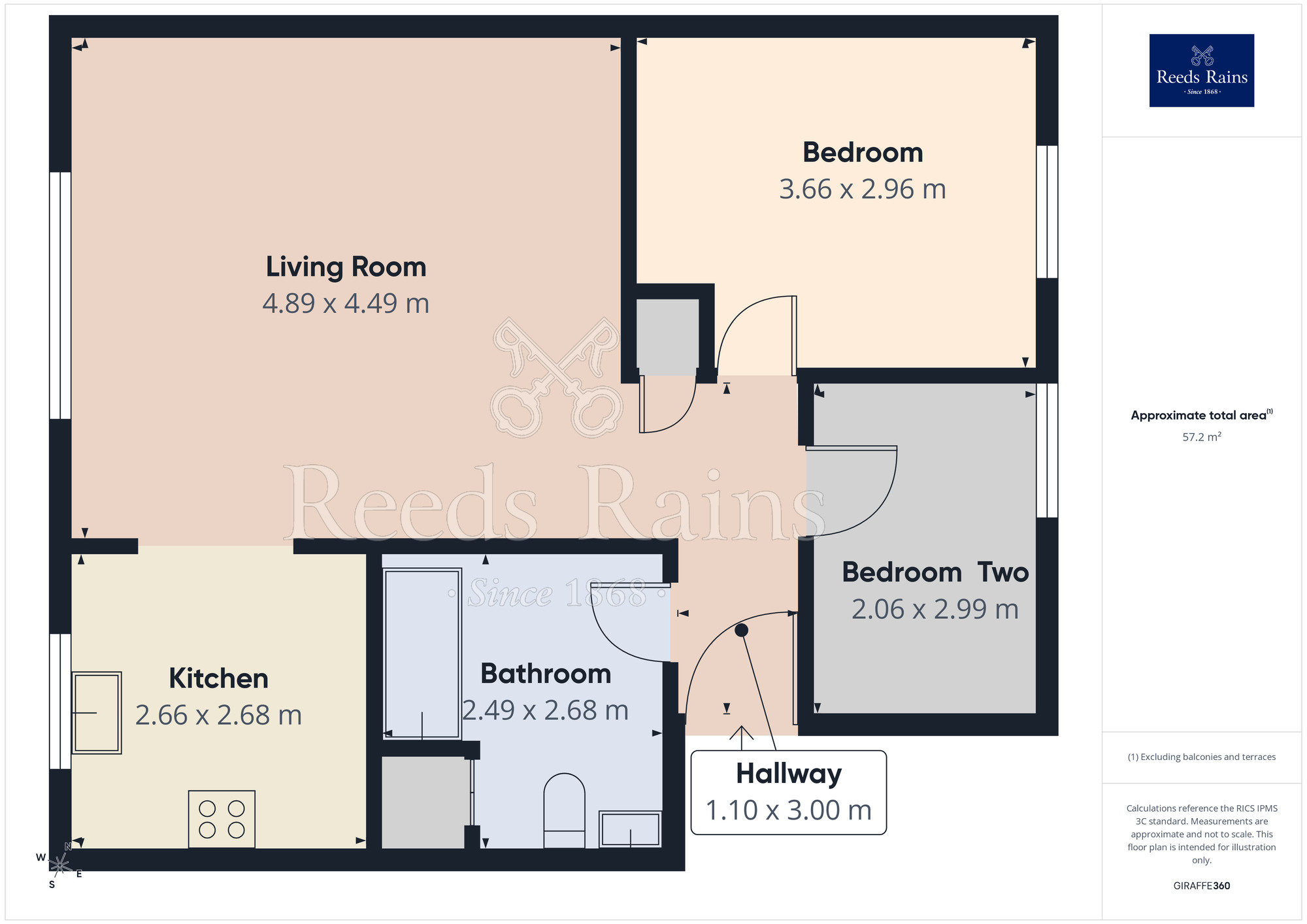 Floorplan of 2 bedroom Flat for sale, Aylesbury Court, Sheffield, S9