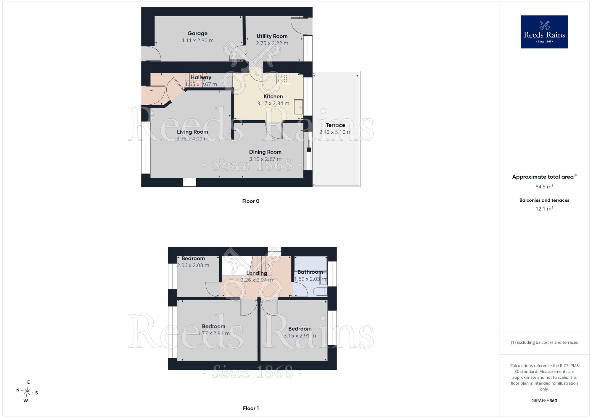 Floorplan of 3 bedroom Semi Detached House to rent, Totley Brook Road, Sheffield, S17