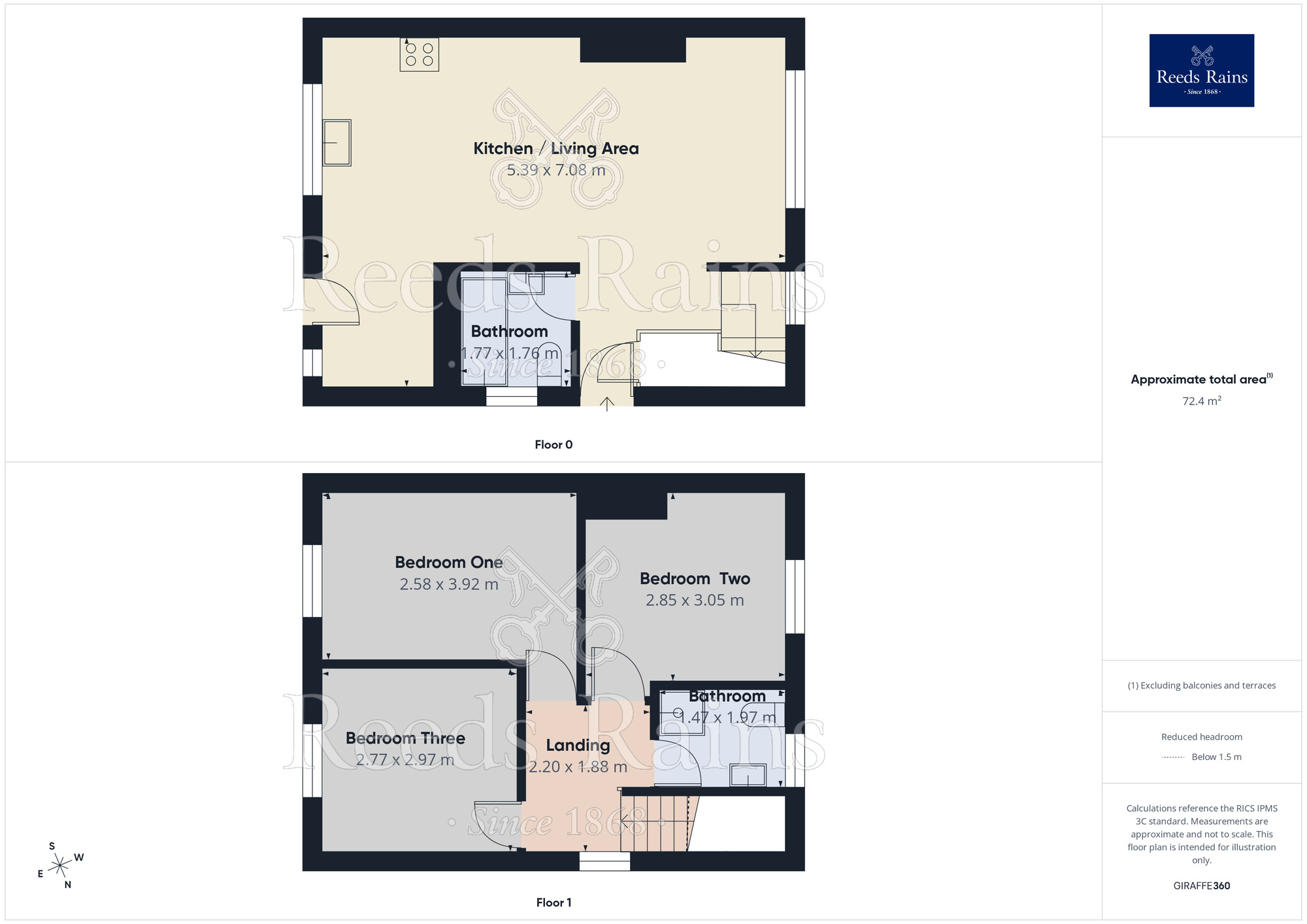 Floorplan of 3 bedroom Semi Detached House to rent, Dugdale Road, Sheffield, S5