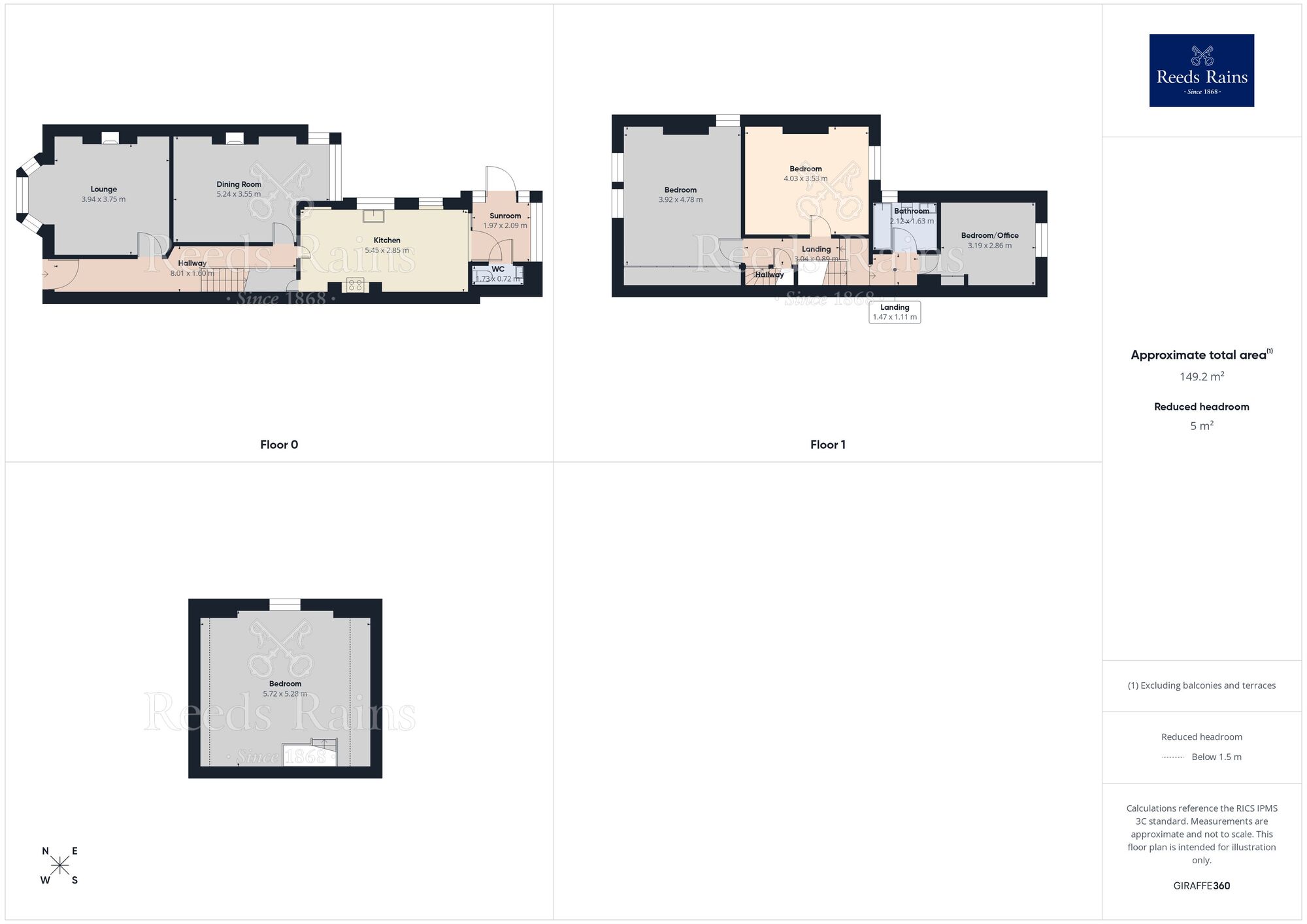 Floorplan of 4 bedroom Semi Detached House for sale, Abbeyfield Road, Sheffield, S4
