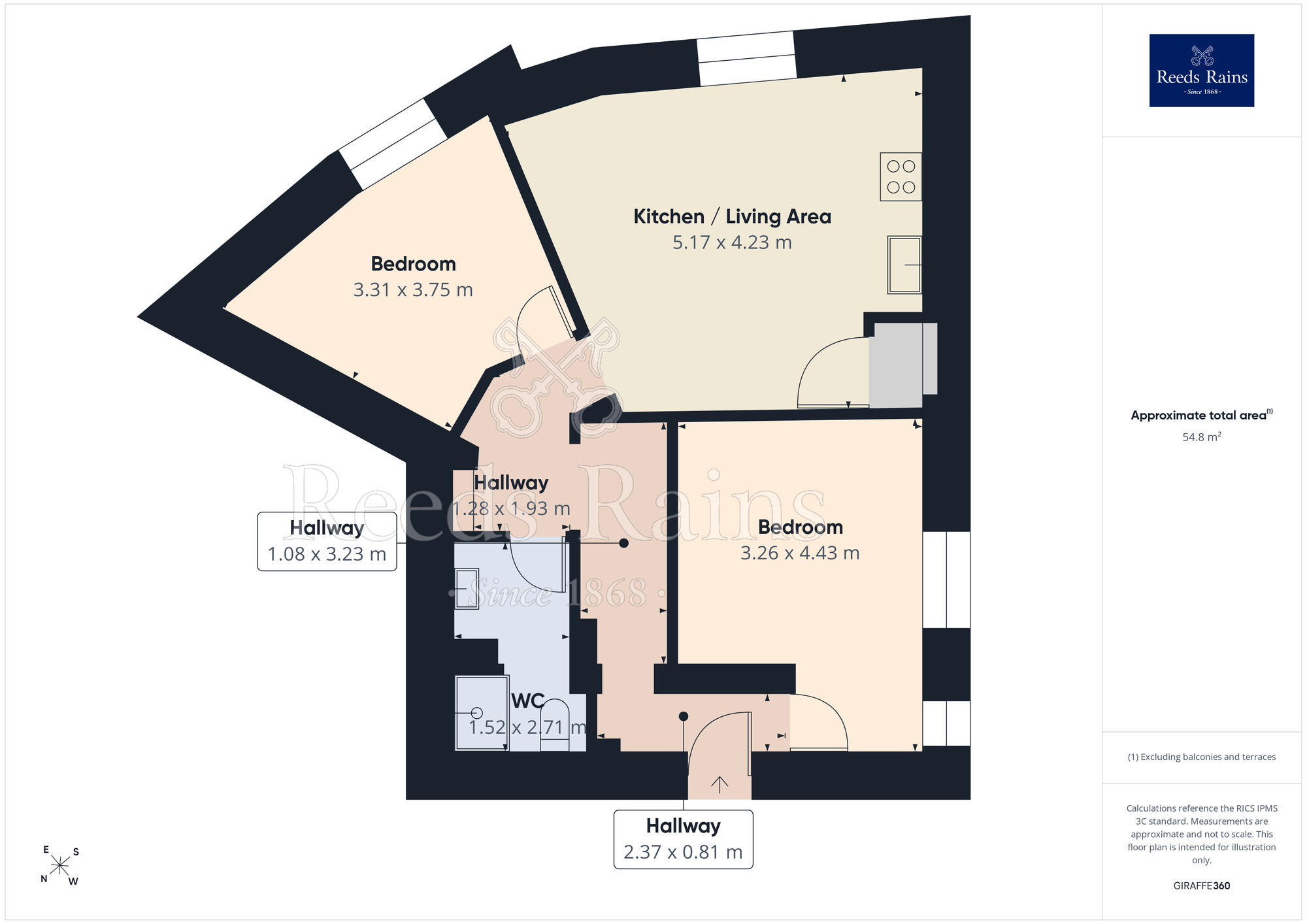 Floorplan of 2 bedroom Flat to rent, Holme Lane, Sheffield, S6