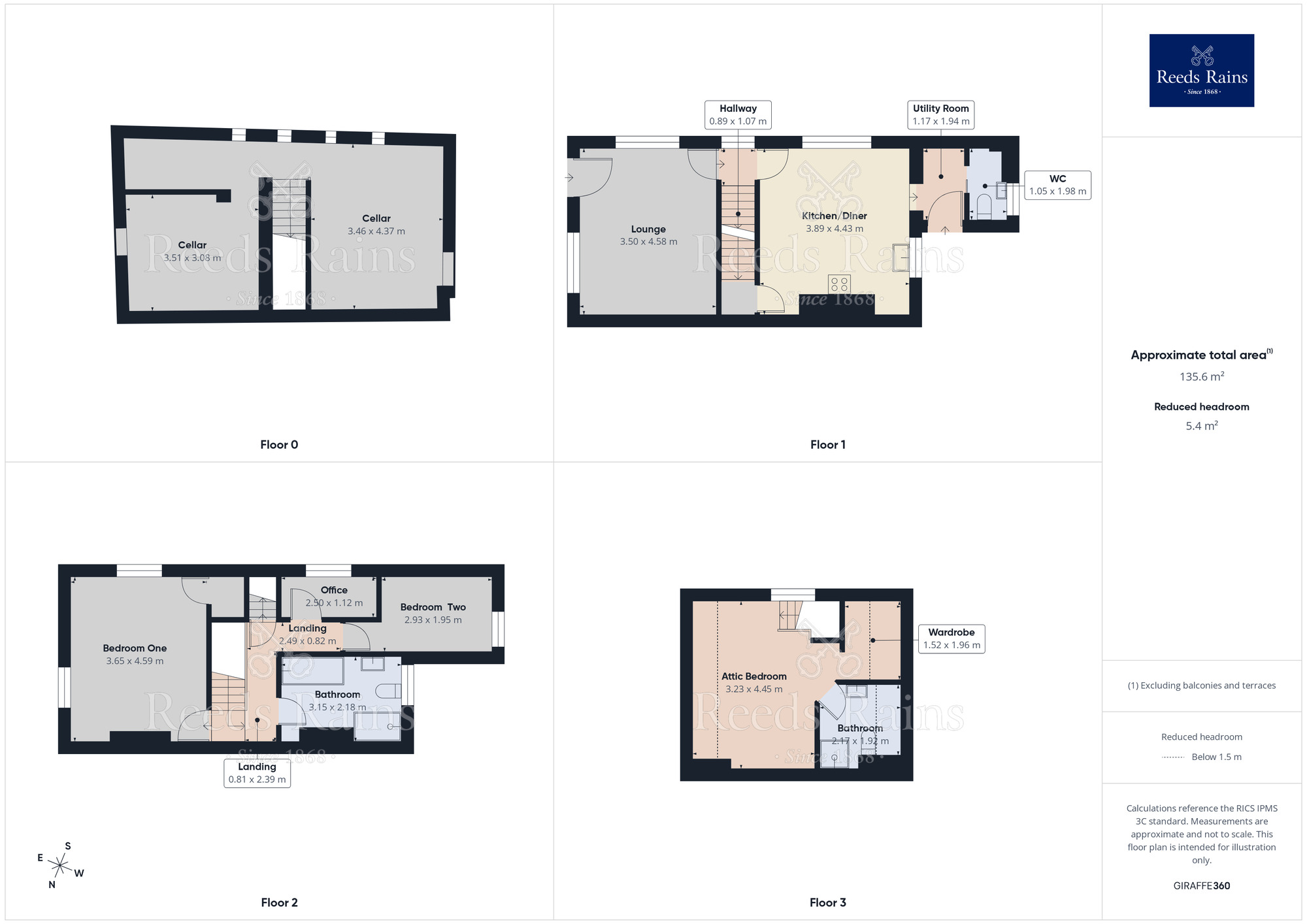 Floorplan of 3 bedroom End Terrace House for sale, Norris Road, Sheffield, S6
